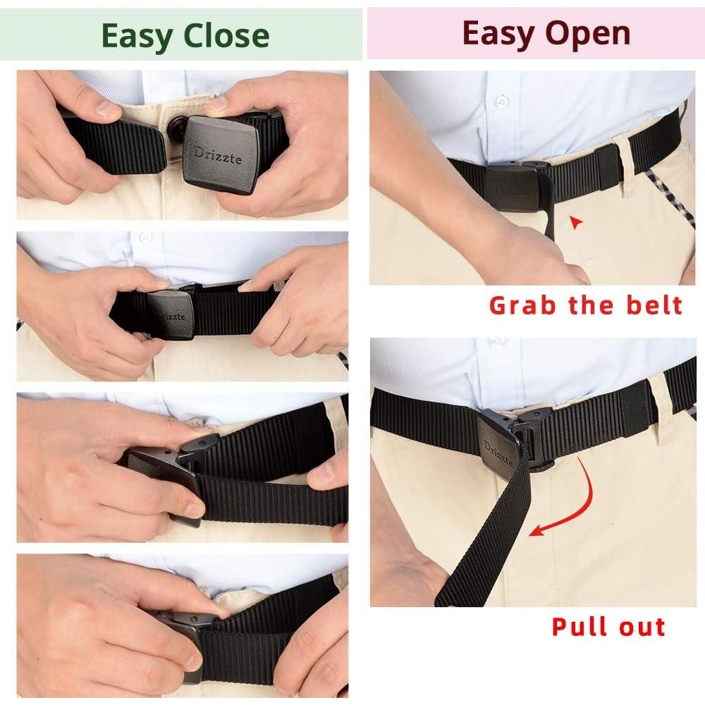 Cinturón Táctico Militar Nylon Negro YKK Ajustable 180 cm