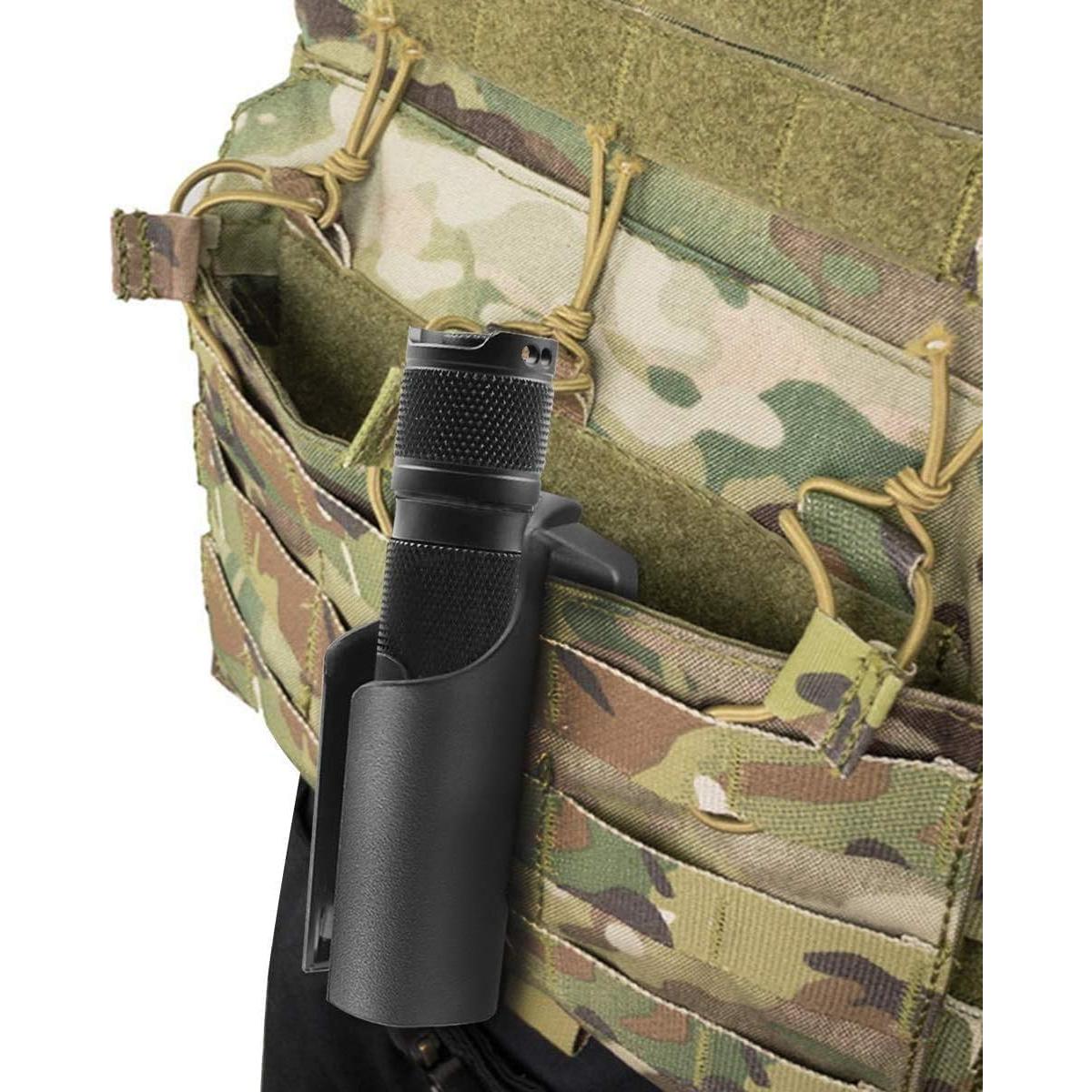 Soporte para Linterna PowerTac E9 de Poliamida Negro