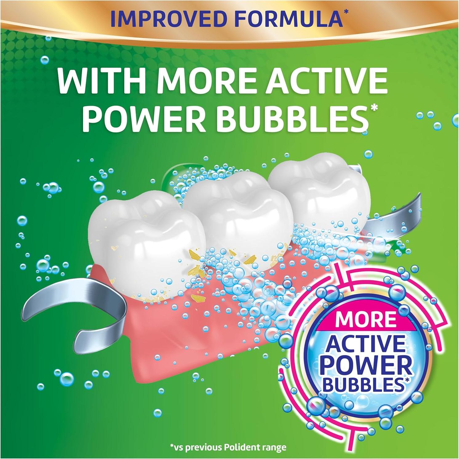 Polident Tabletas Limpiadoras Antibacterianas 60 Unidades