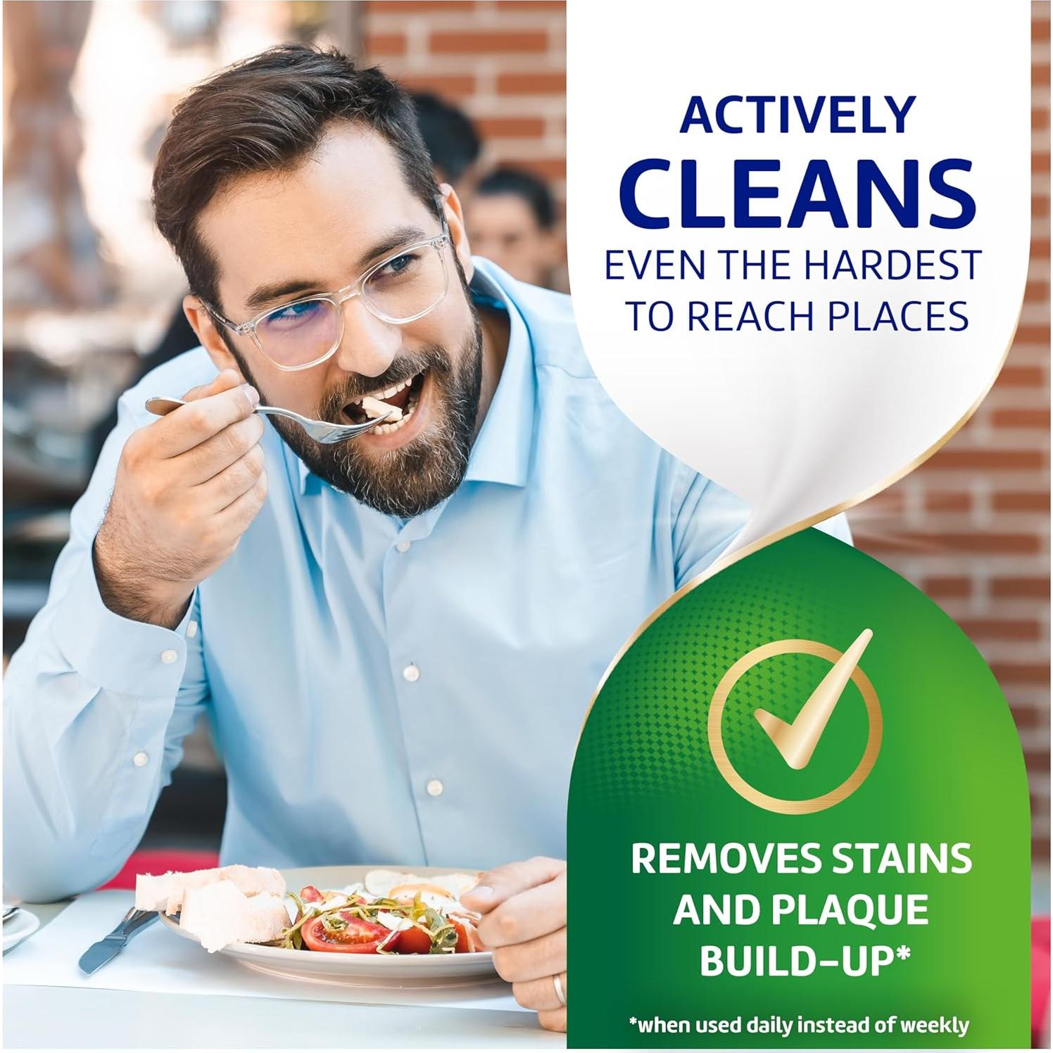 Polident Tabletas Limpiadoras Antibacterianas 60 Unidades