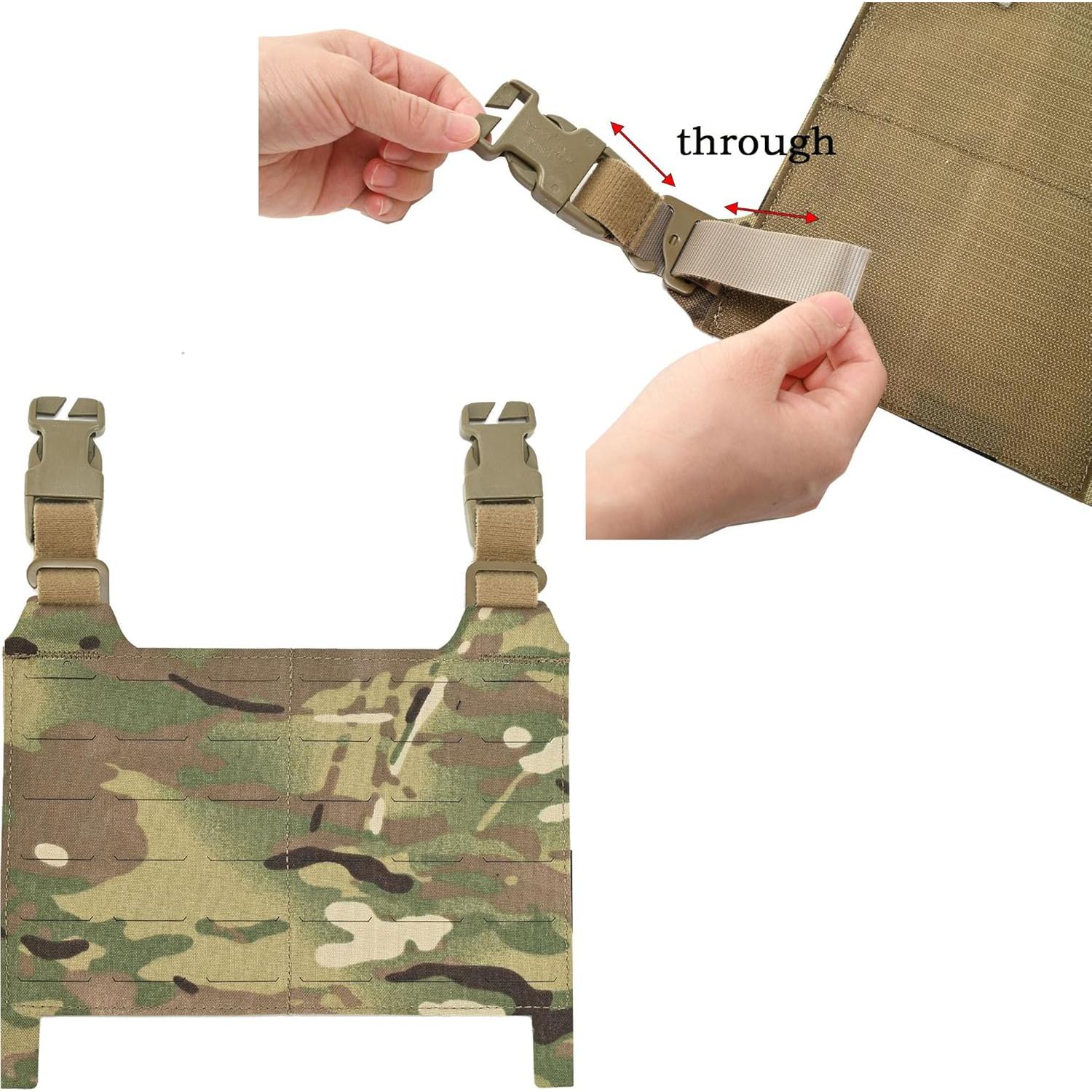 Placard MOLLE Táctico Tactifans 23.62x15.49cm Nylon