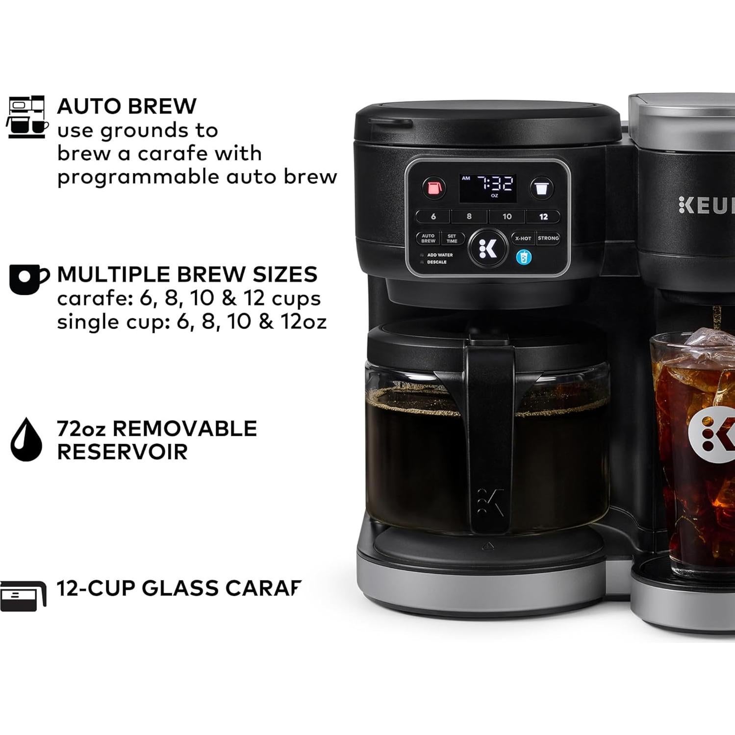 Cafetera Keurig K-Duo Gen 2 2,13L Caliente y Frío