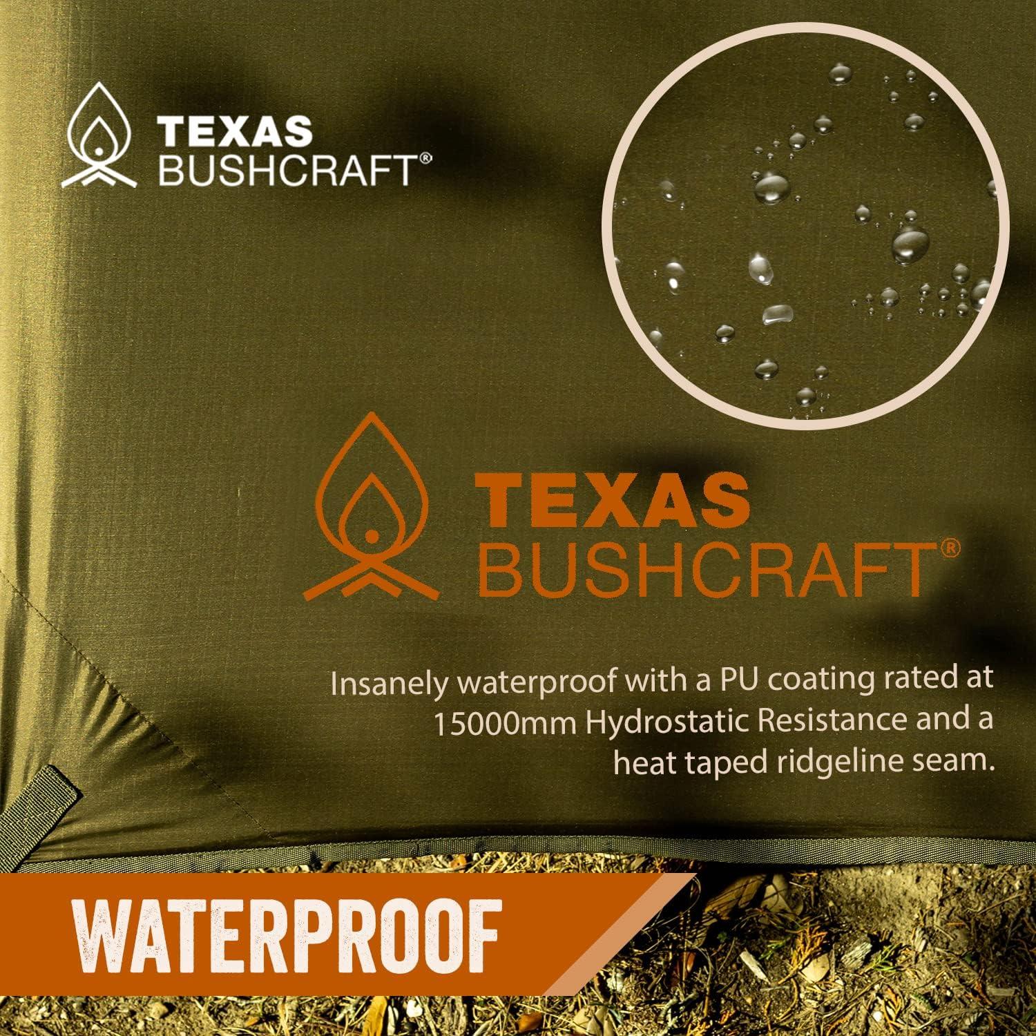 Toldo de Emergencia Texas Bushcraft 3,05x3,05m Impermeable
