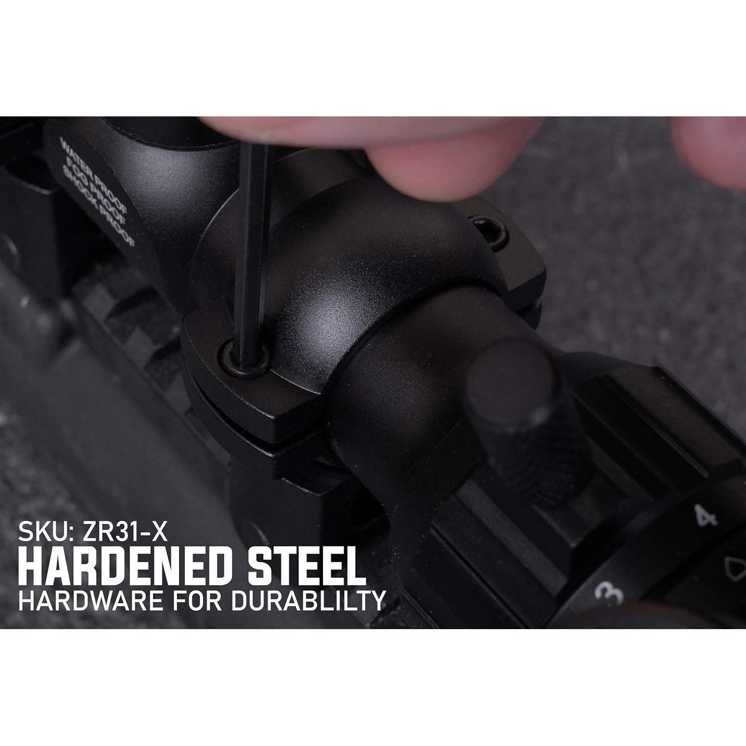 Juego de Anillos de Alcance Monstrum 1" para Riel Picatinny