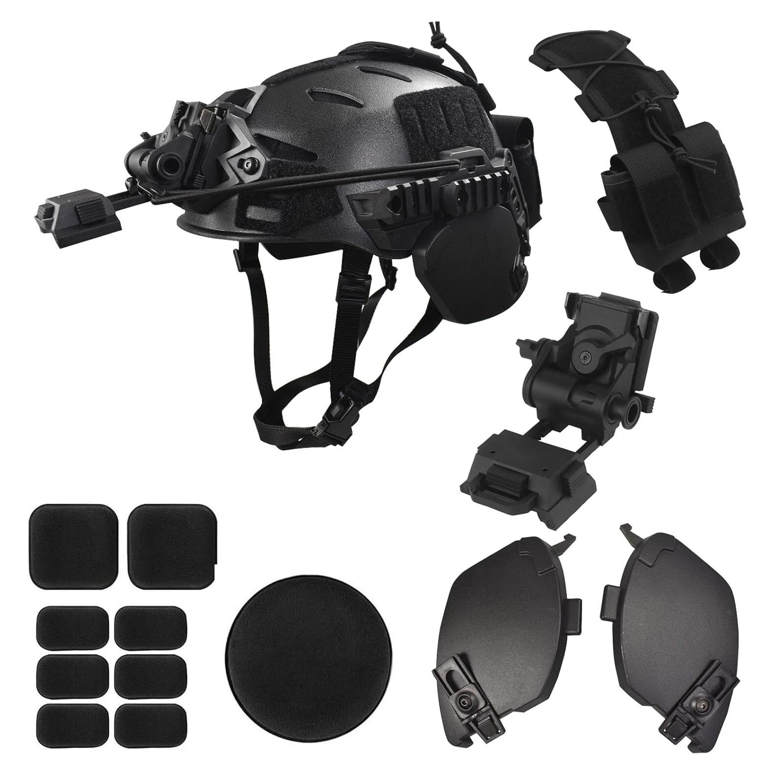 Casco de Airsoft JFFCESTORE HL102jy con Montura NVG
