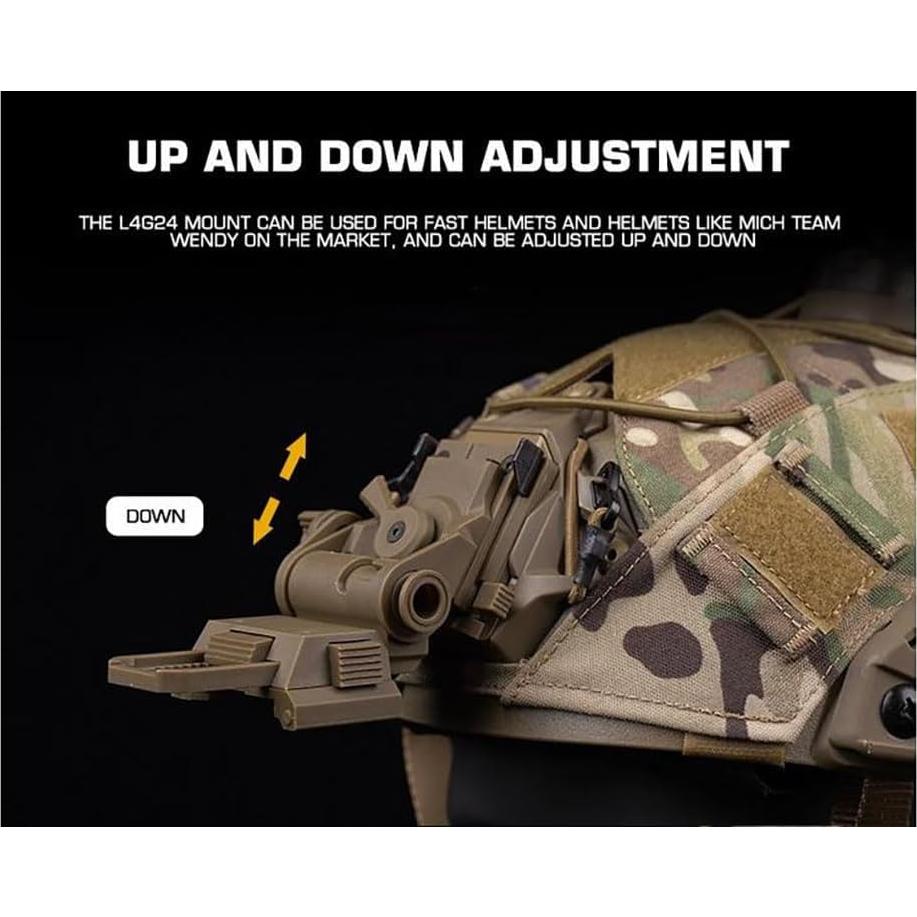 Casco de Airsoft JFFCESTORE HL102jy con Montura NVG