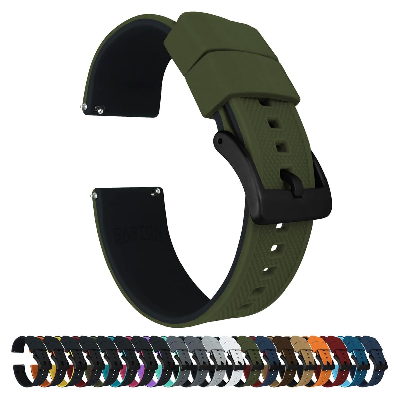 Correa de Silicona Elite Barton 18mm - Liberación Rápida