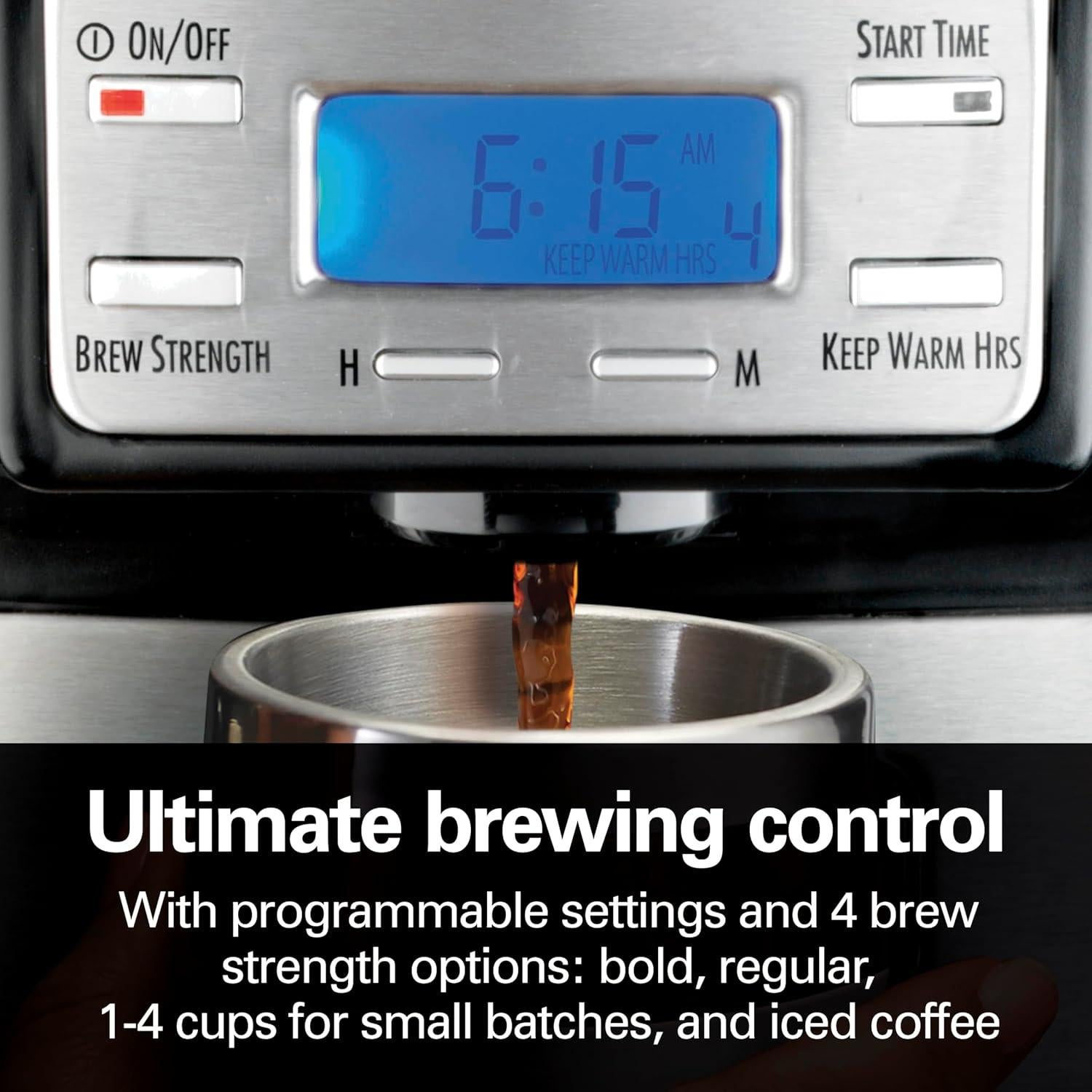 Cafetera de Goteo Hamilton Beach 12 Tazas Programable