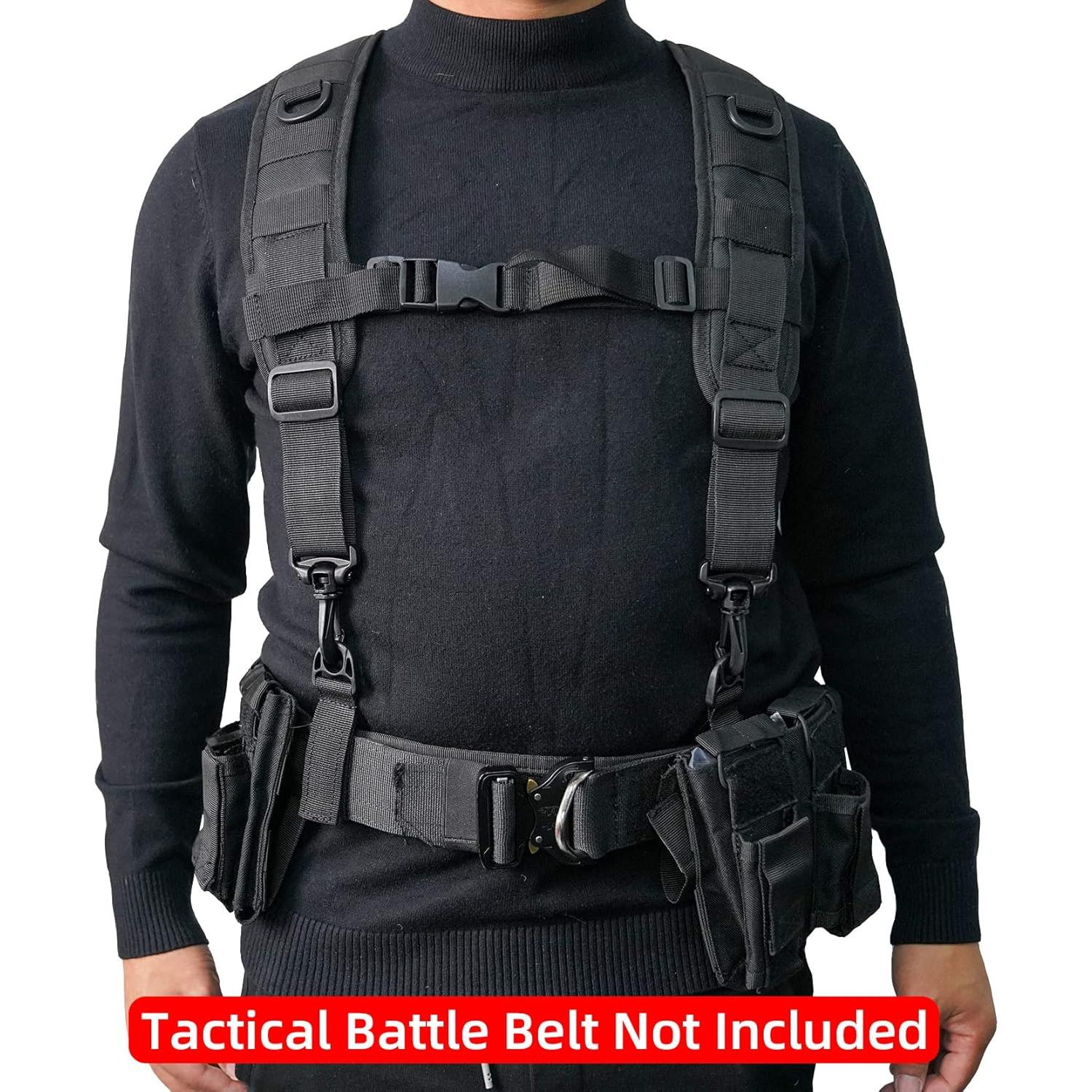 Arnés Táctico MELOTOUGH para Cinturón de Servicio Negro