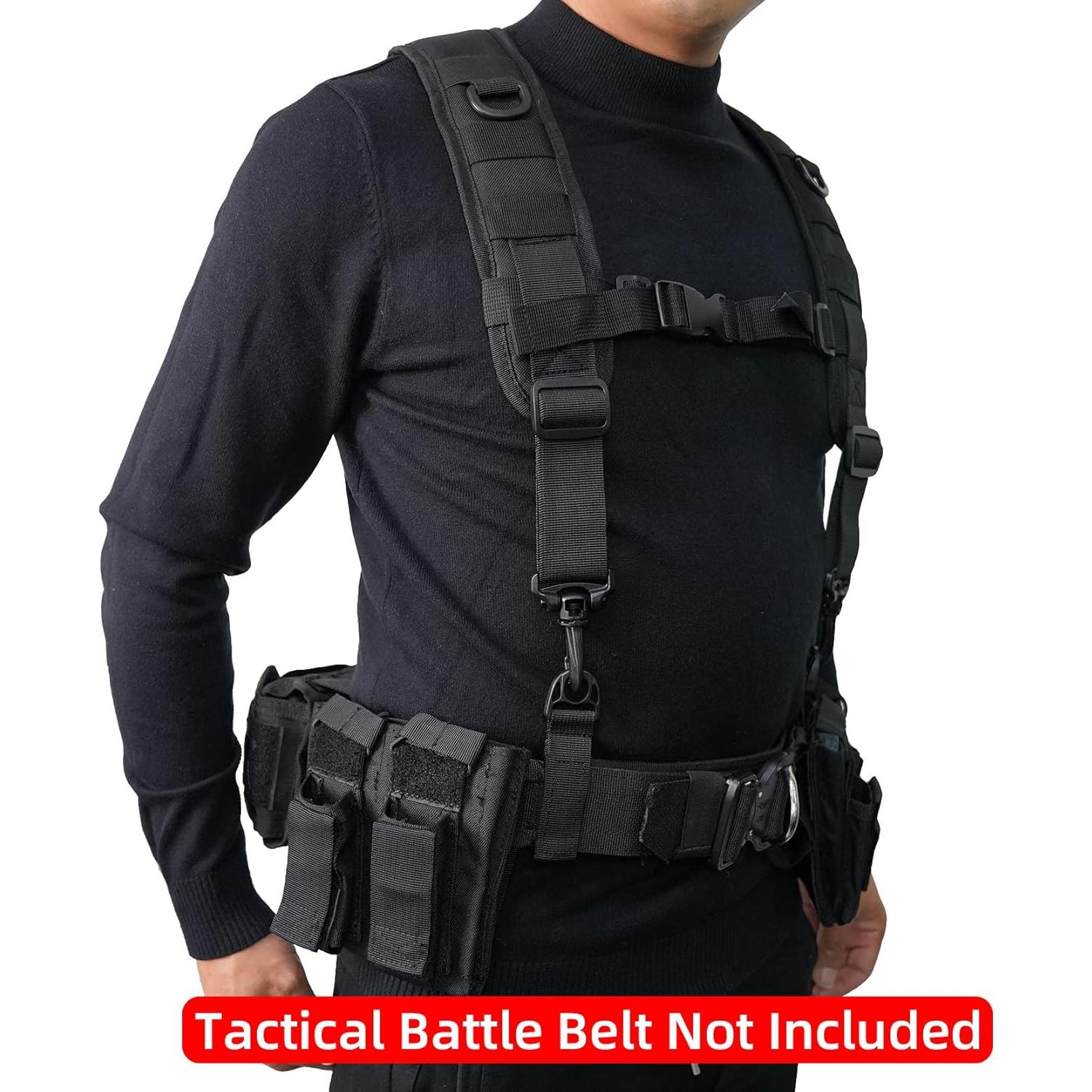 Arnés Táctico MELOTOUGH para Cinturón de Servicio Negro