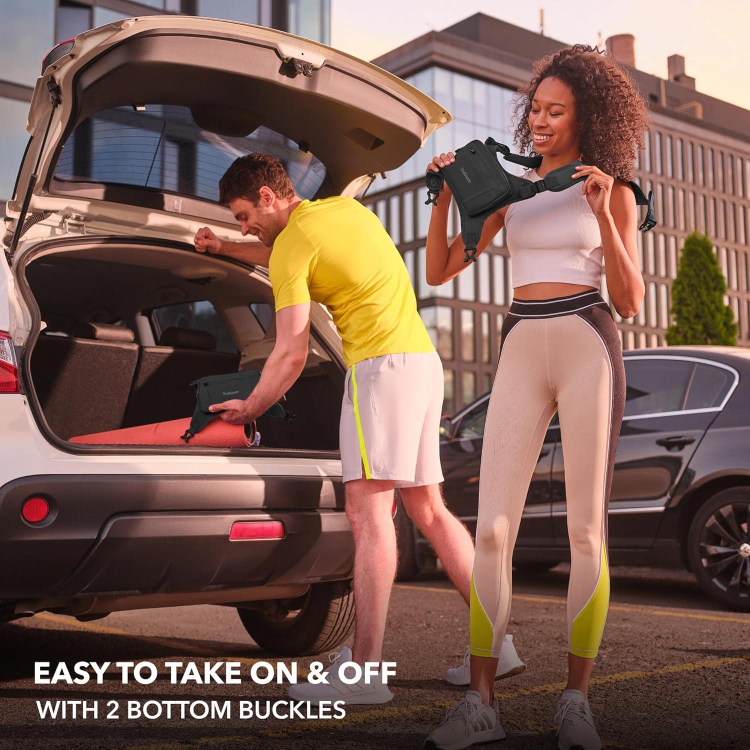 Mochila de Pecho Trailoom tcpblack0001 Reflectante y Impermeable