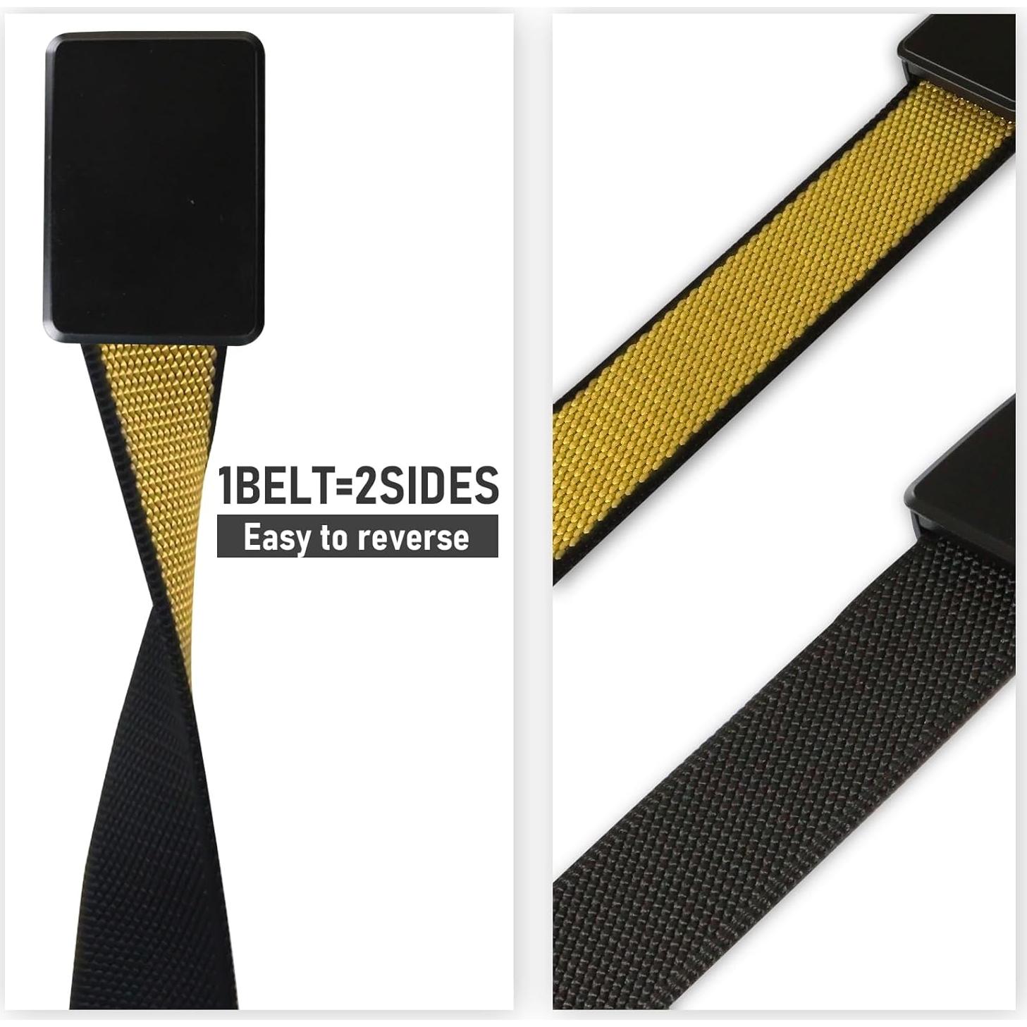 Cinturón de Nylon Reversible WIMSSERT Ajustable 125 cm