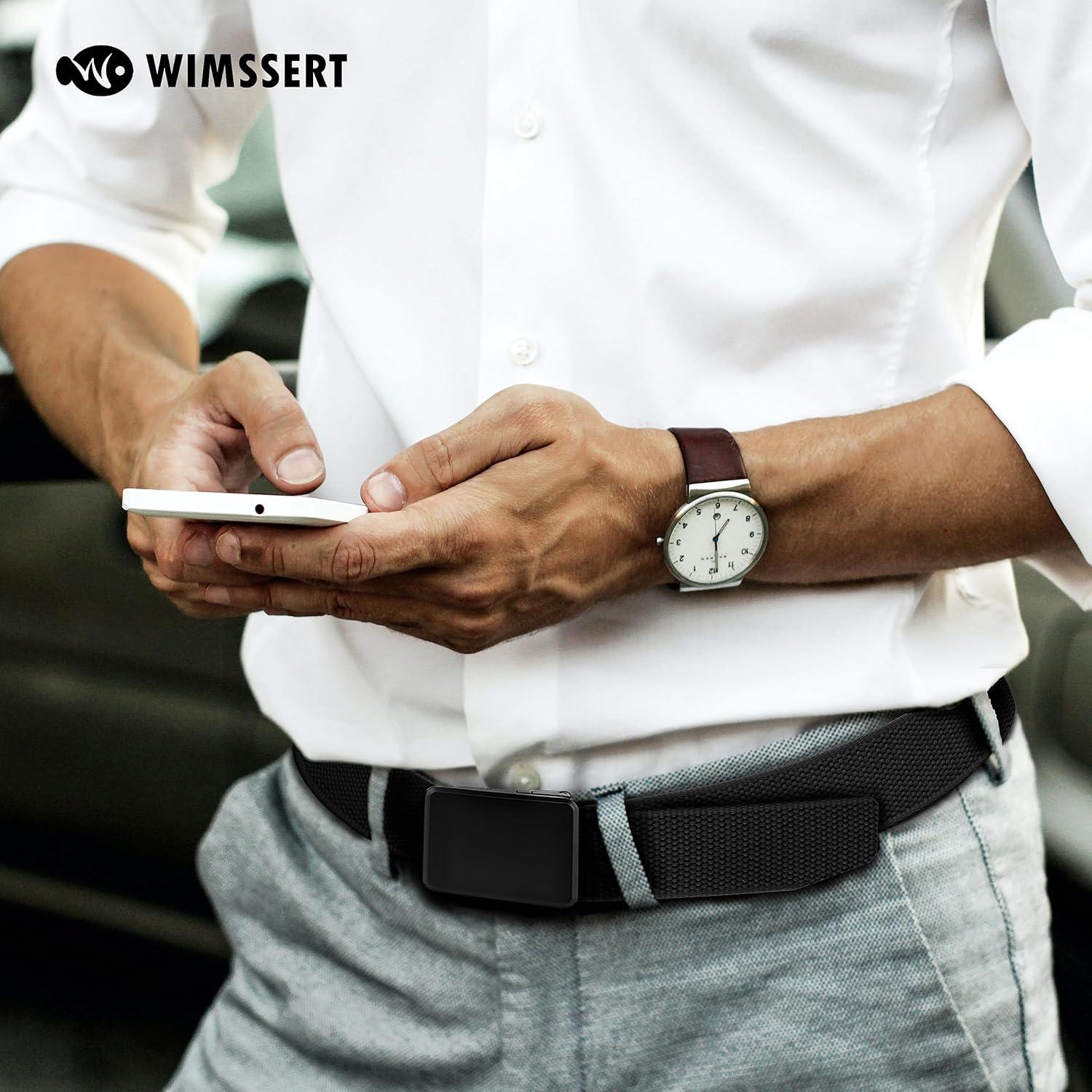 Cinturón de Nylon Reversible WIMSSERT Ajustable 125 cm