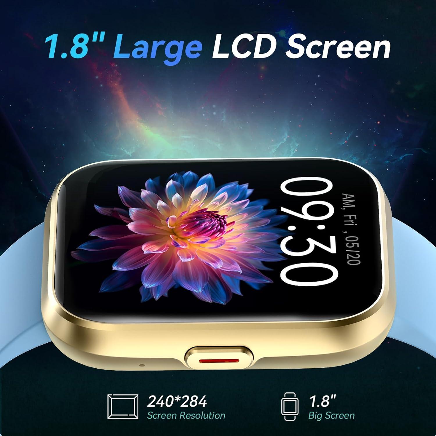 Reloj Inteligente Fitpolo 1.8'' Bluetooth IP68 Salud Fitness