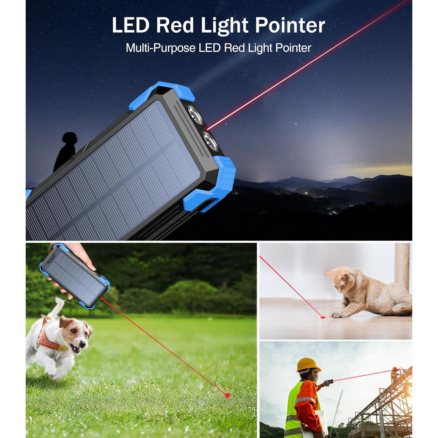 Banco de Energía Solar GOODaaa 42800mAh 5 Salidas 3 Entradas