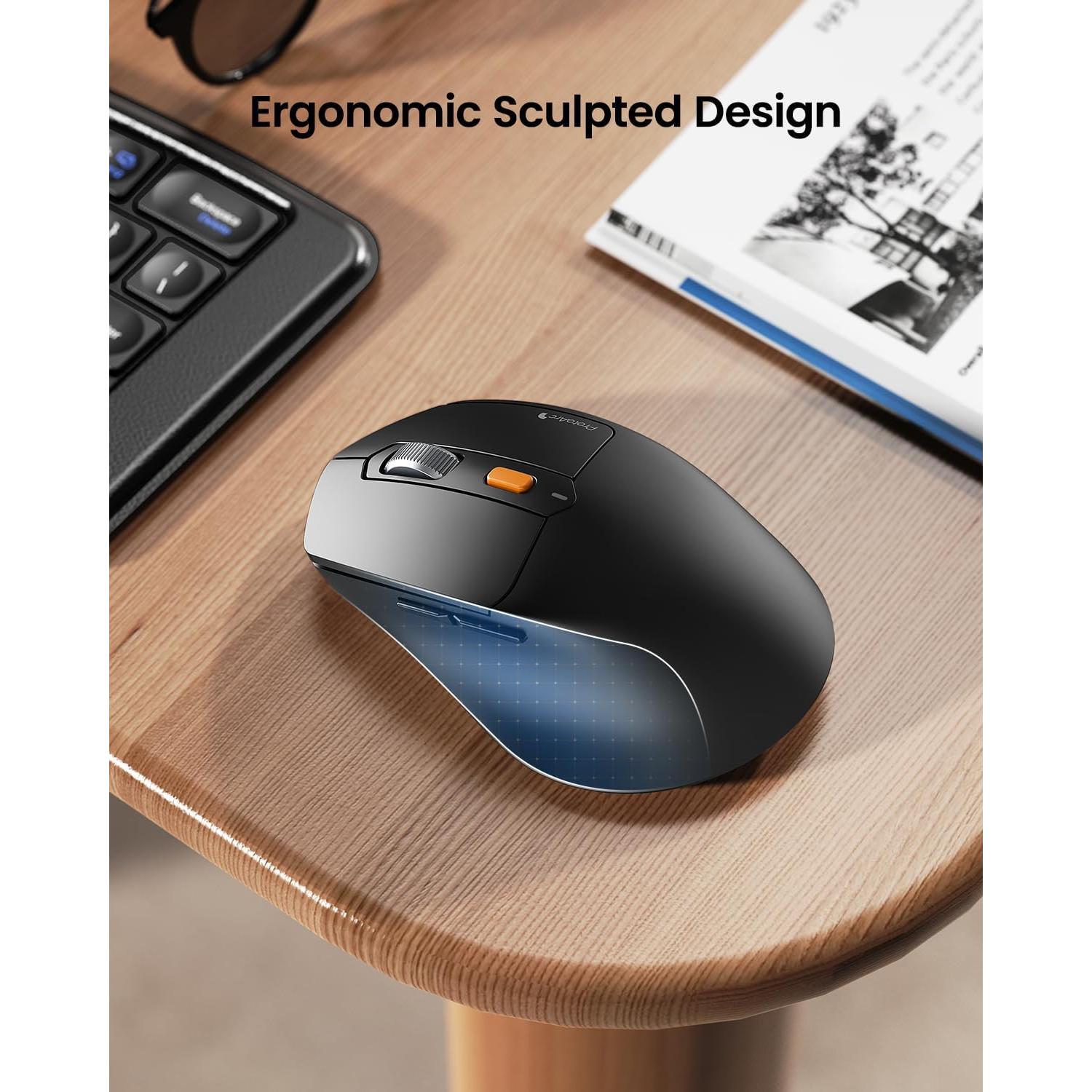 Combo Teclado Mouse Plegable Ergonómico ProtoArc XKM03 Negro