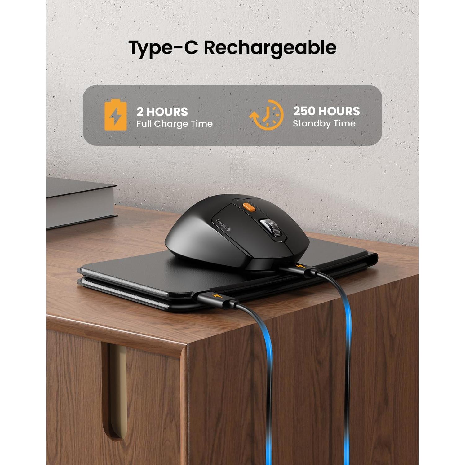 Combo Teclado Mouse Plegable Ergonómico ProtoArc XKM03 Negro