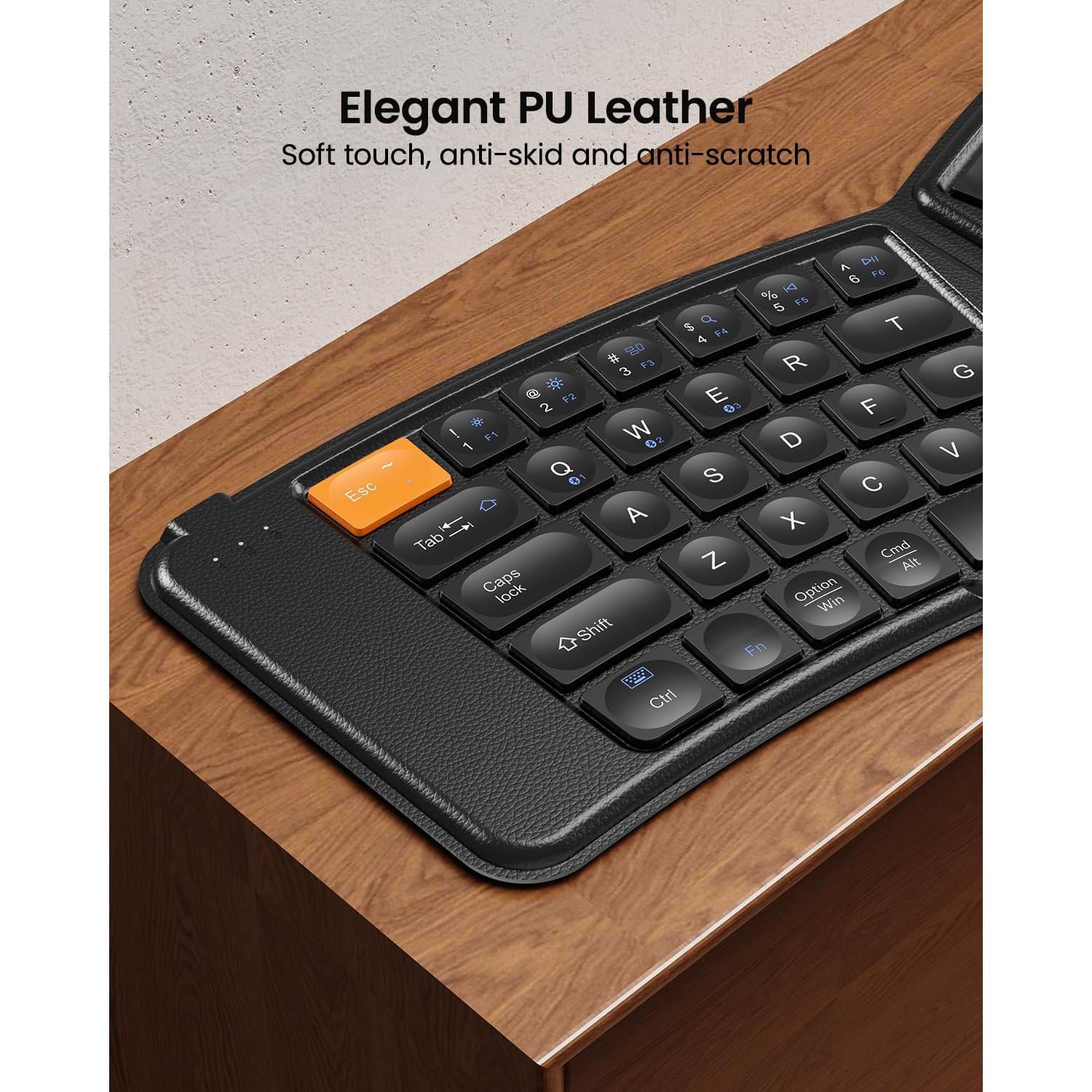 Combo Teclado Mouse Plegable Ergonómico ProtoArc XKM03 Negro