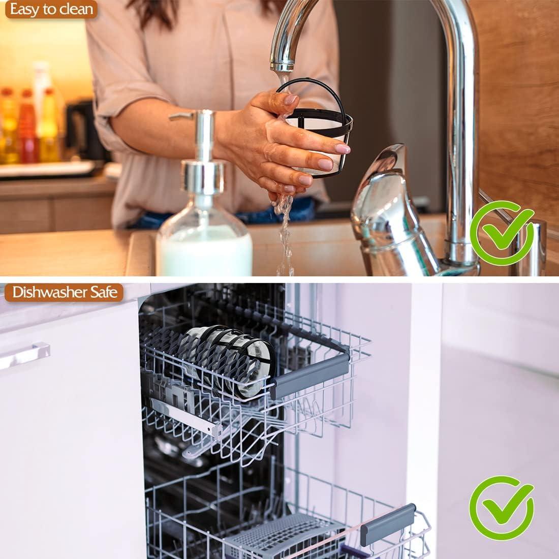 Filtros de café reutilizables FIFOKICHO para 4-5 tazas