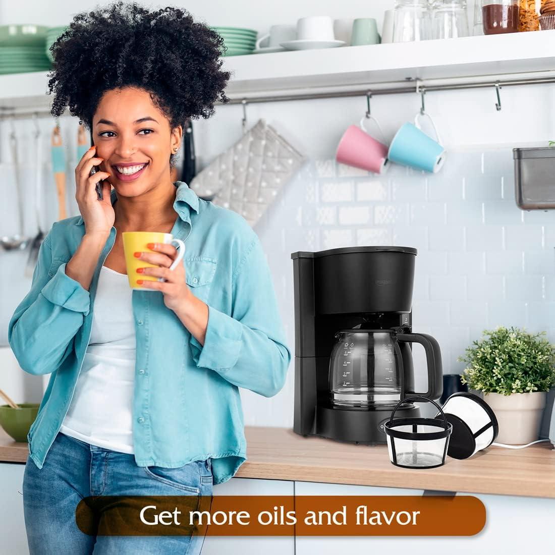 Filtros de café reutilizables FIFOKICHO para 4-5 tazas