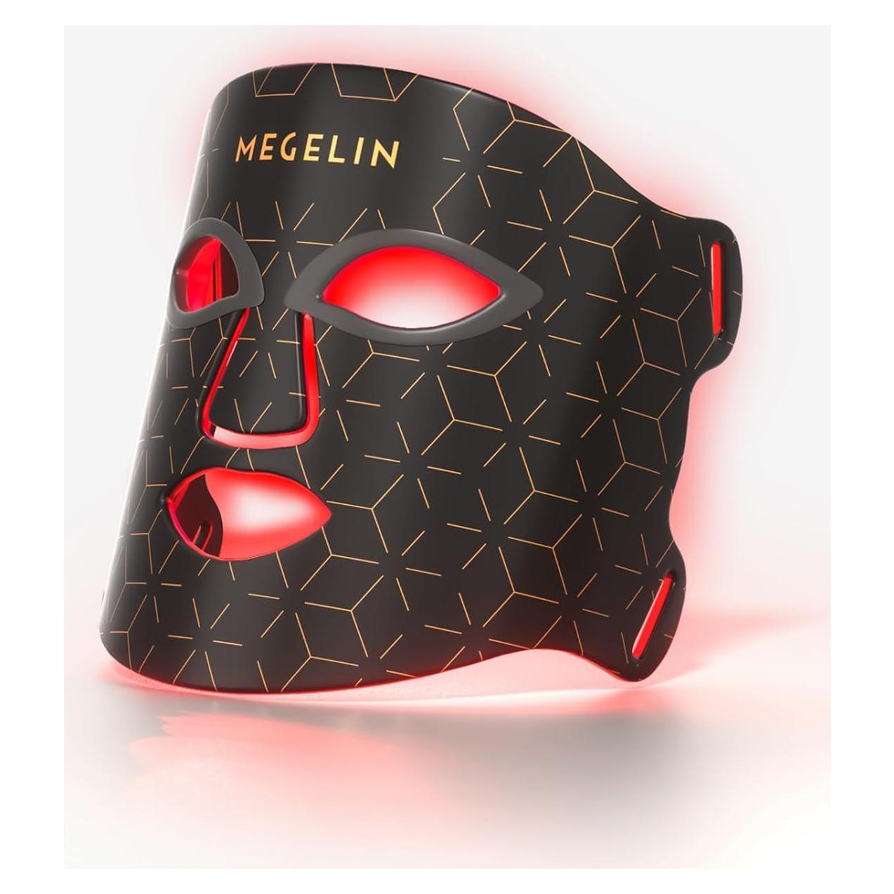 Máscara Facial LED MEGELIN 7 Colores Terapia Luz Rejuvenecedora