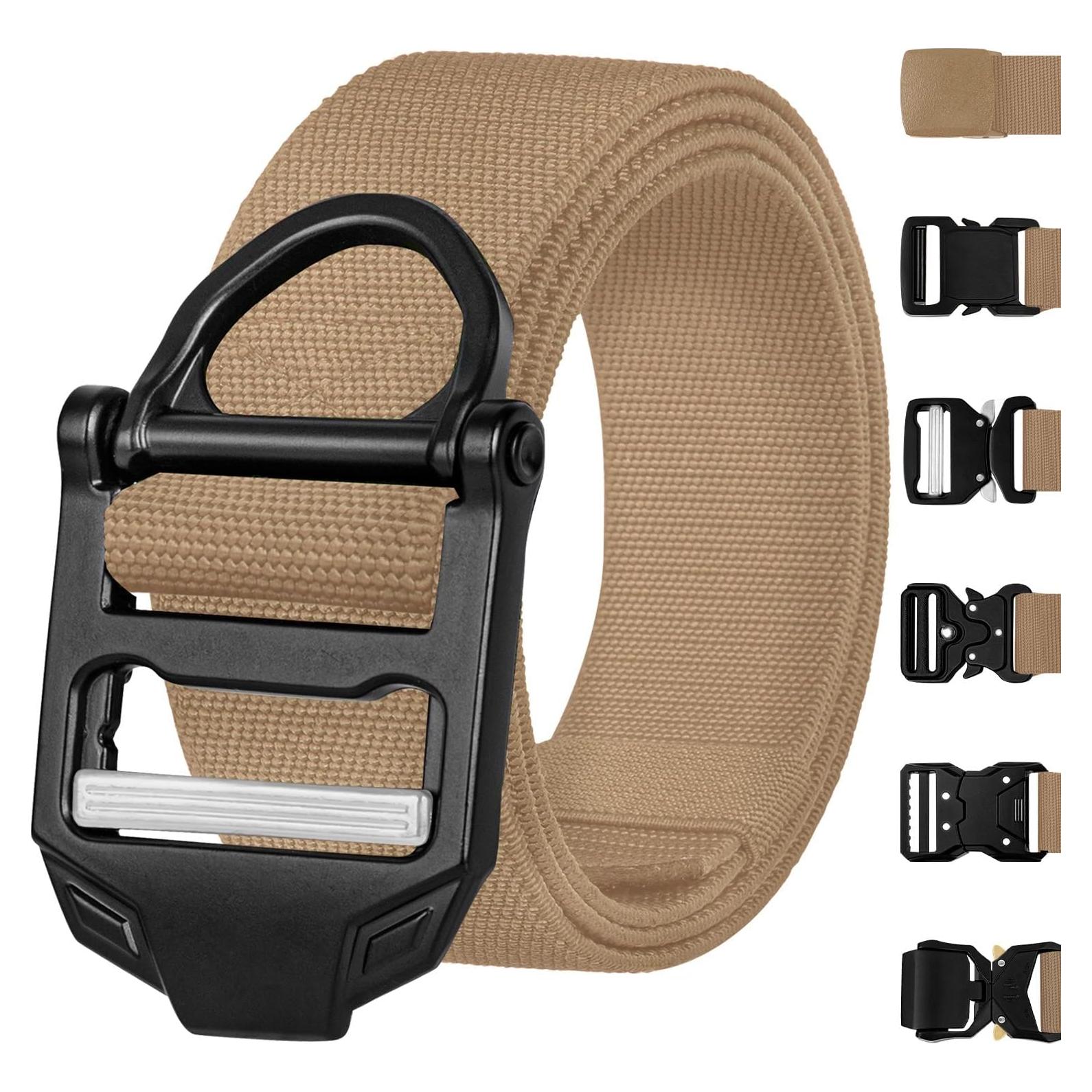 Cinturón Táctico TECEUM Coyote B4 76-91 cm Nylon Resistente