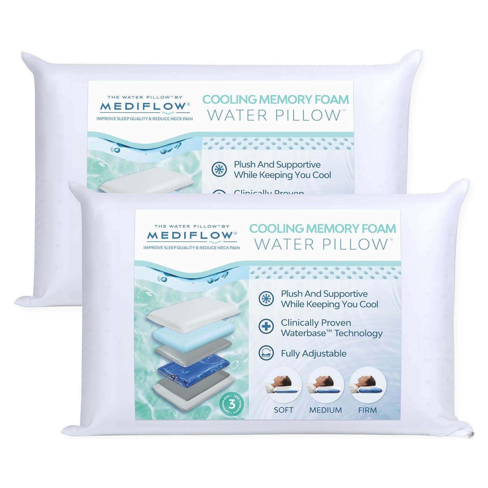 Almohada de Agua Mediflow Doble con Gel Refrigerante 66x46cm