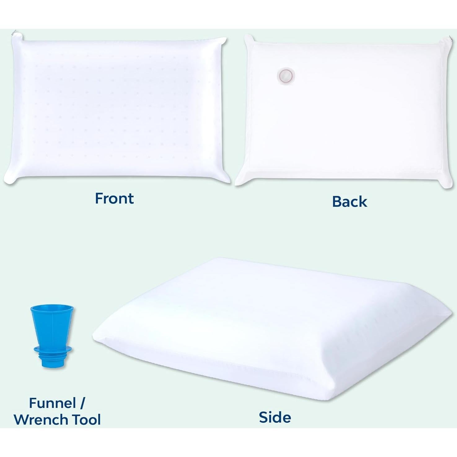 Almohada de Agua Mediflow Doble con Gel Refrigerante 66x46cm