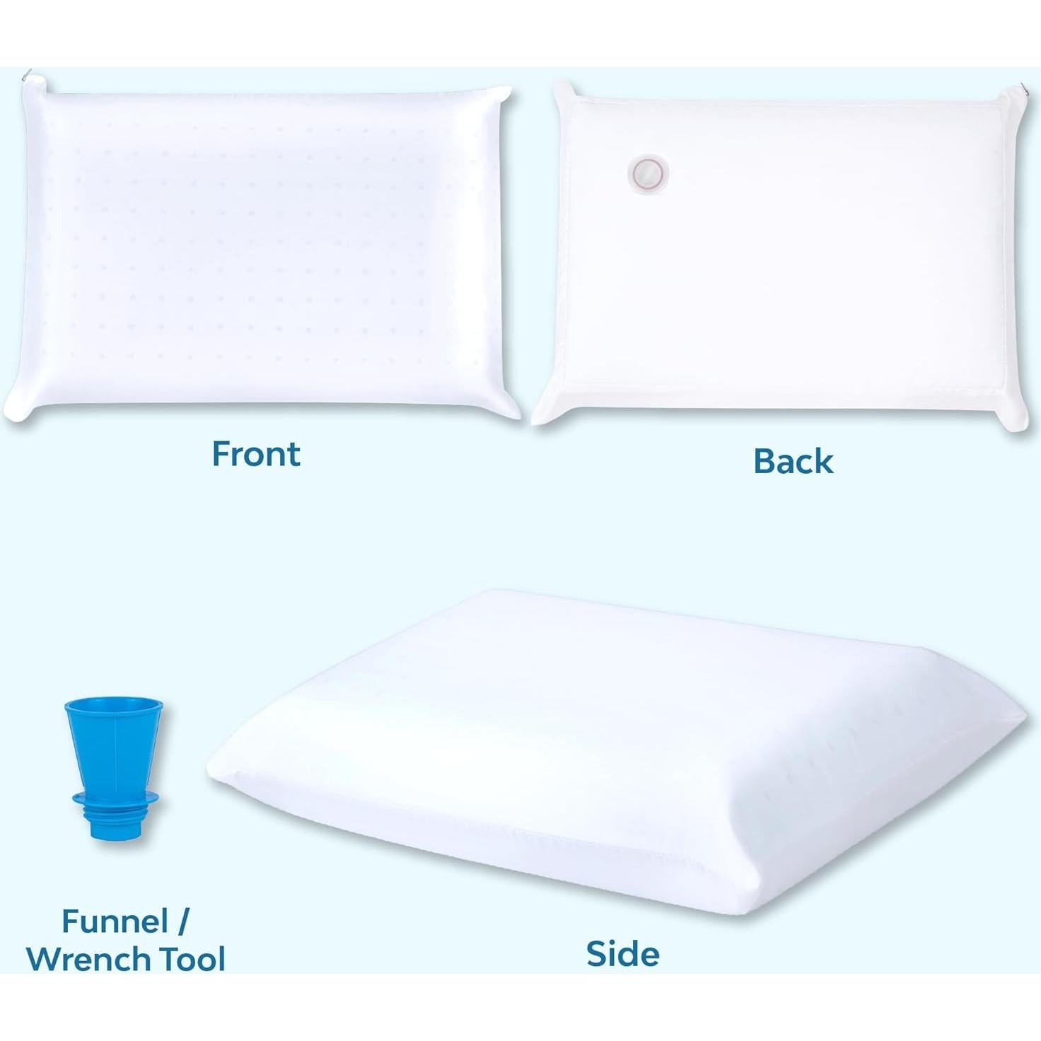 Almohada de Agua Mediflow Doble con Gel Refrigerante 66x46cm