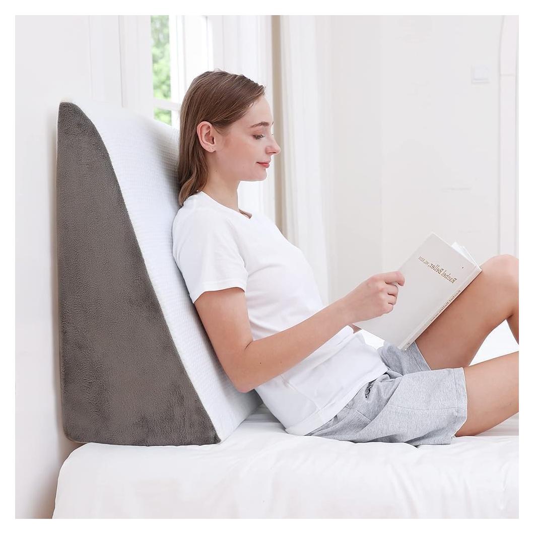 Almohada en Cuña Sasttie Espuma con Memoria 30 cm Gris