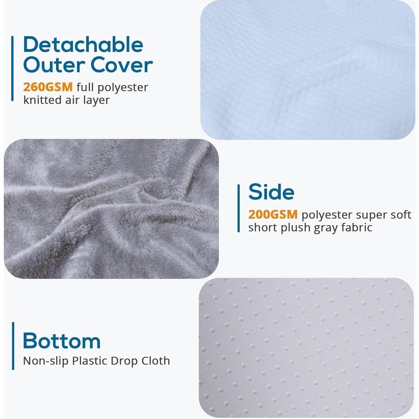 Almohada en Cuña Sasttie Espuma con Memoria 30 cm Gris