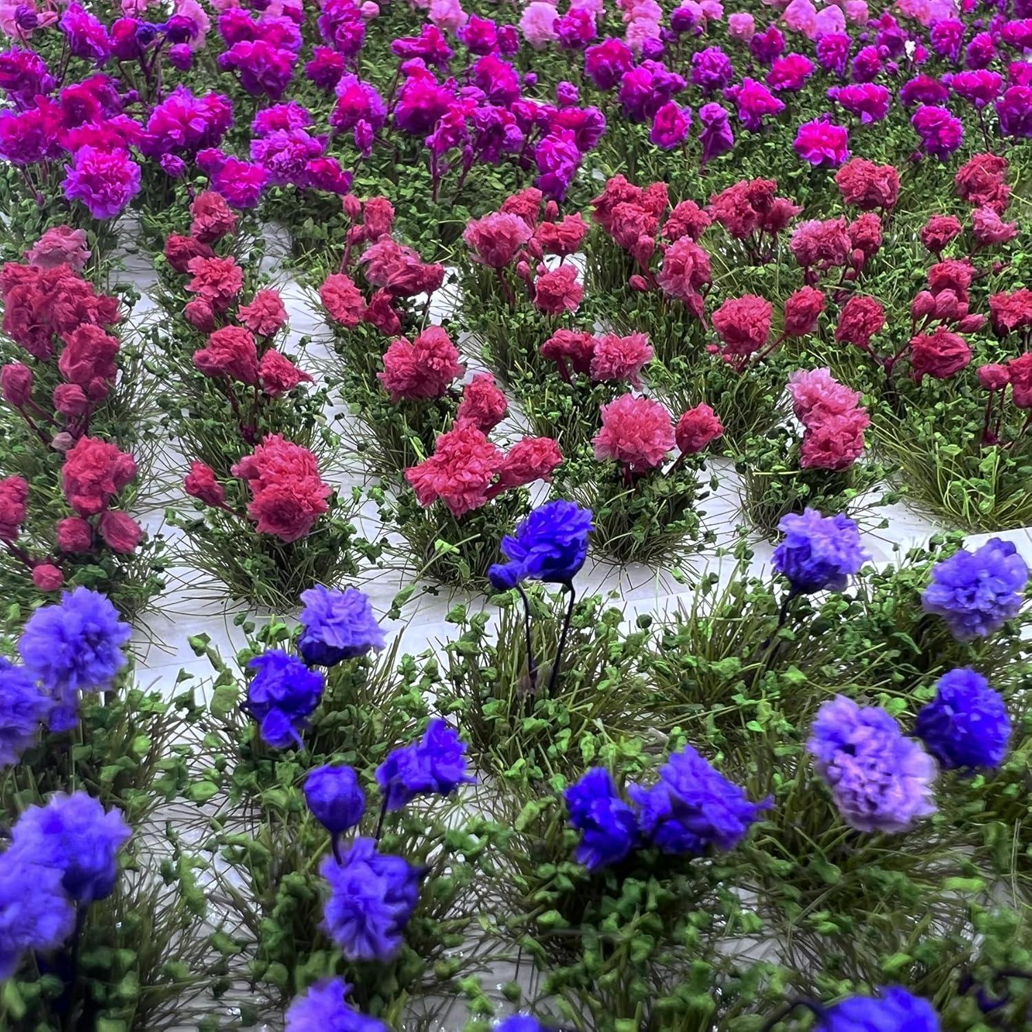 Grupo de Flores Woohome 80 Piezas para Diorama y Paisajismo