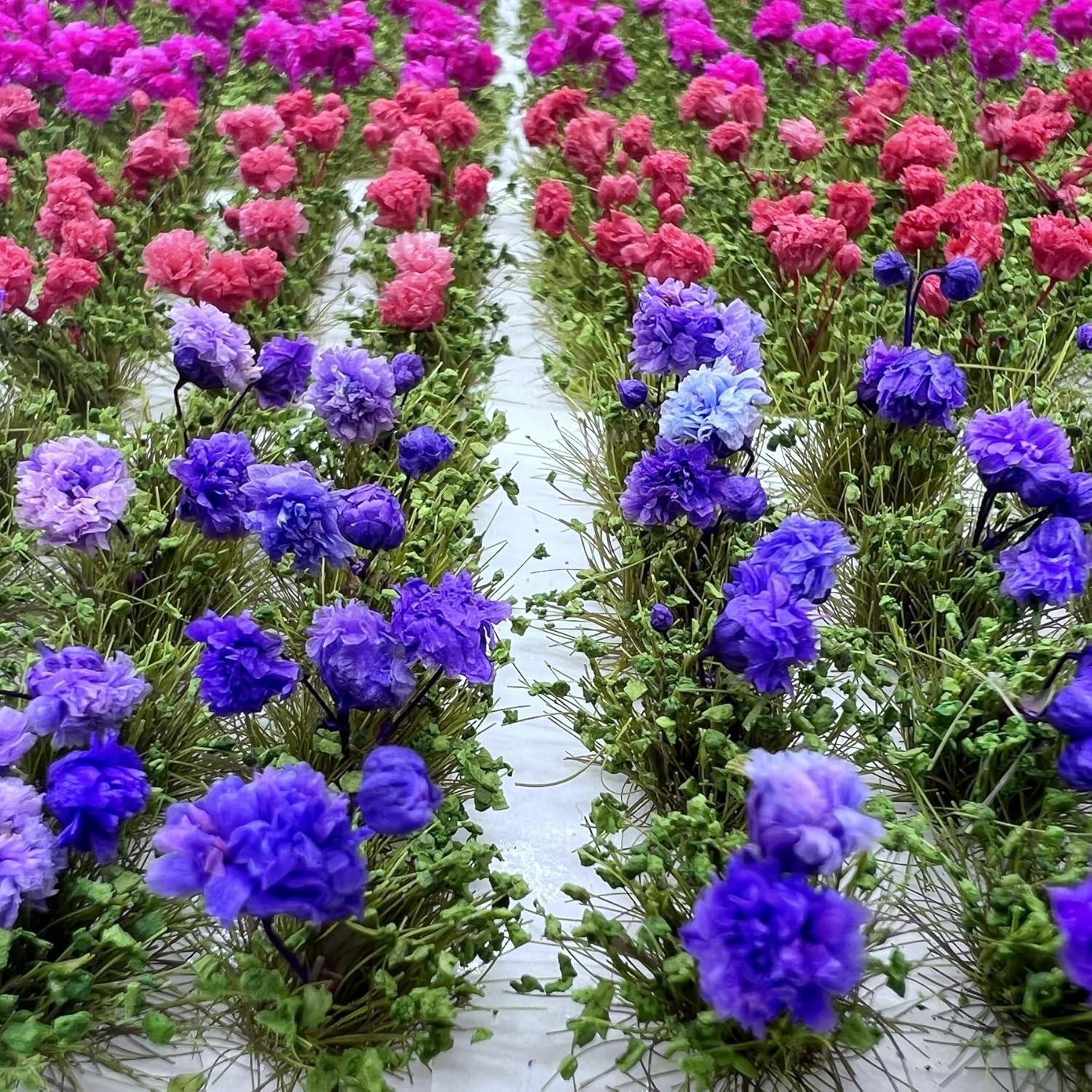 Grupo de Flores Woohome 80 Piezas para Diorama y Paisajismo