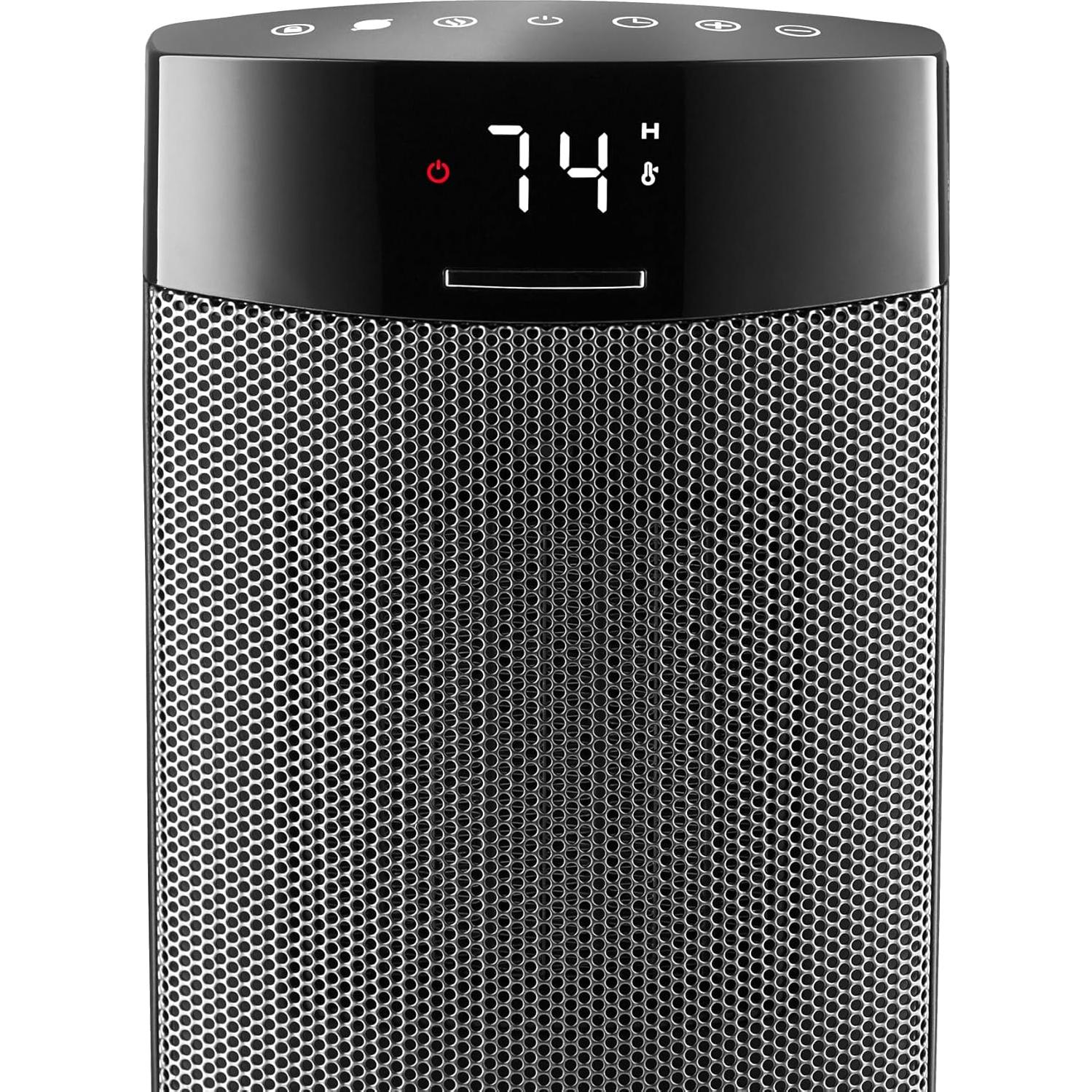 Calentador de mesa cerámico Lasko Ellipse 1500W negro