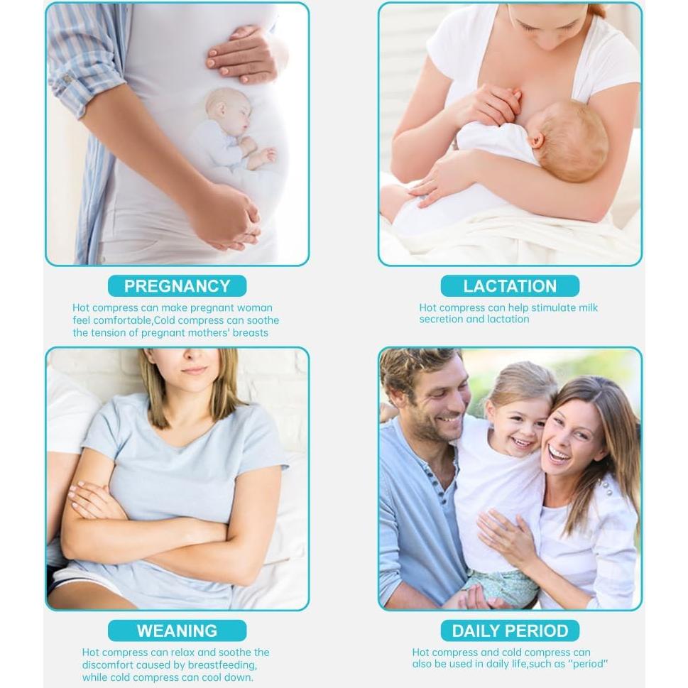 Paquete de 2 Gel Frío/Calor ZNÖCUETÖD para Lactancia