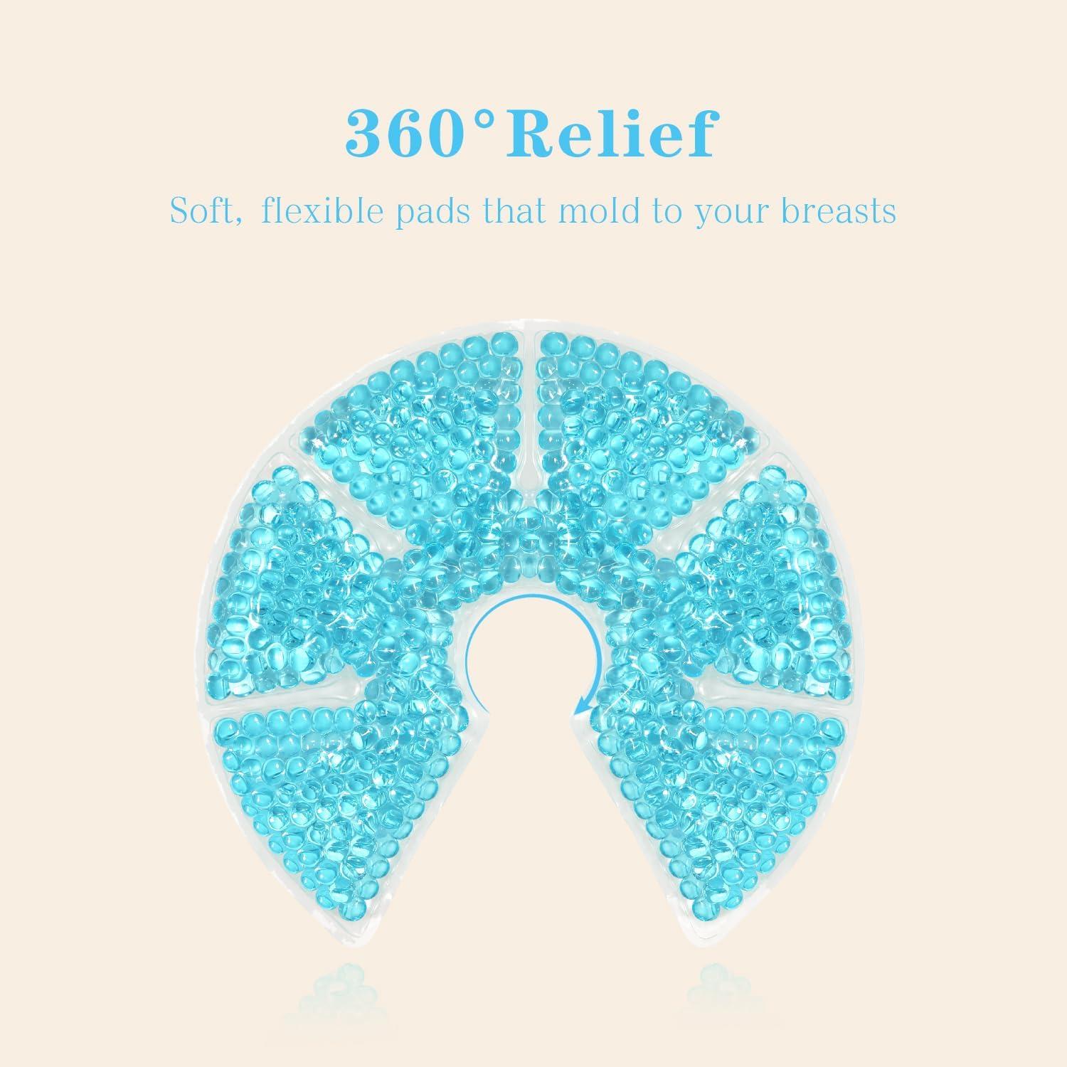 Paquete de 2 Gel Frío/Calor ZNÖCUETÖD para Lactancia