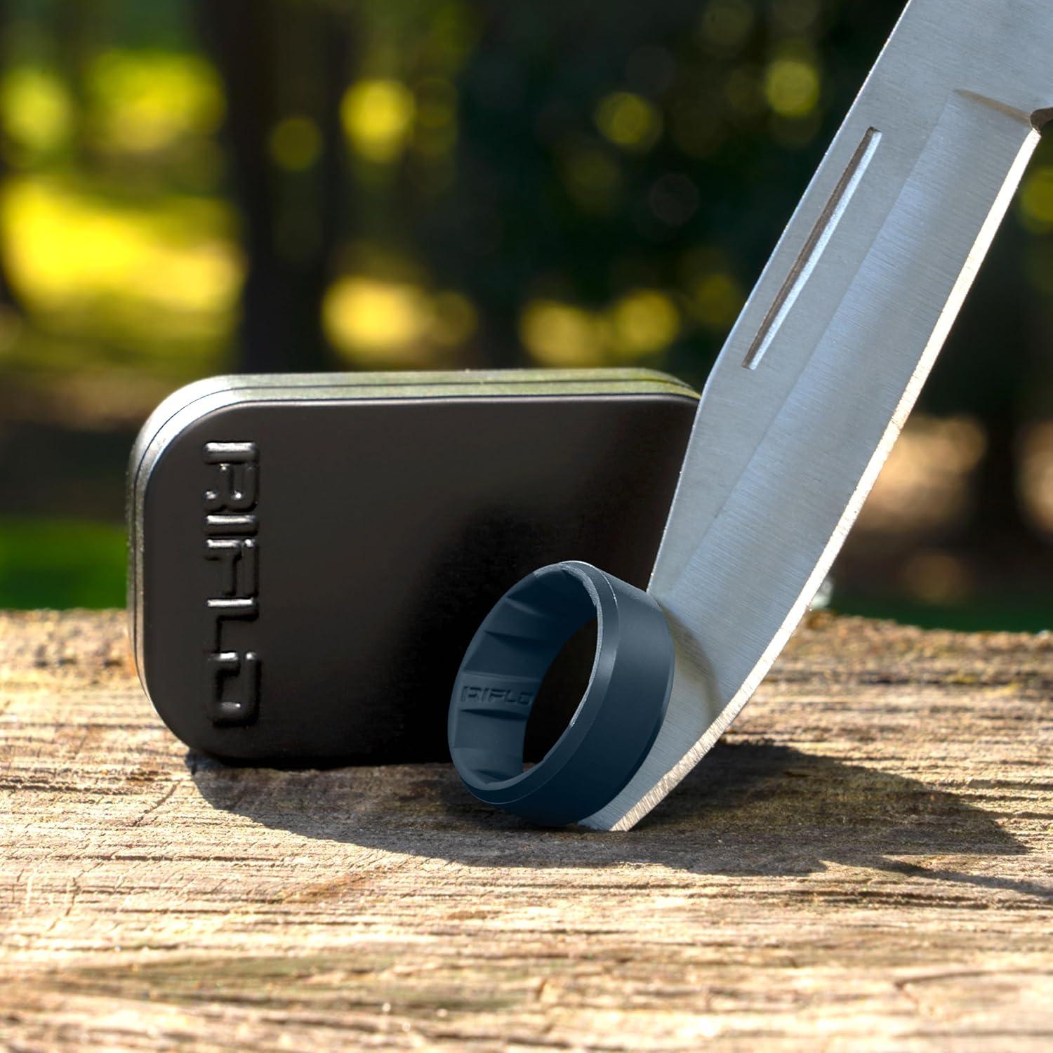 Anillo de Silicona RIFLD para Hombres Azul 9 - Impermeable