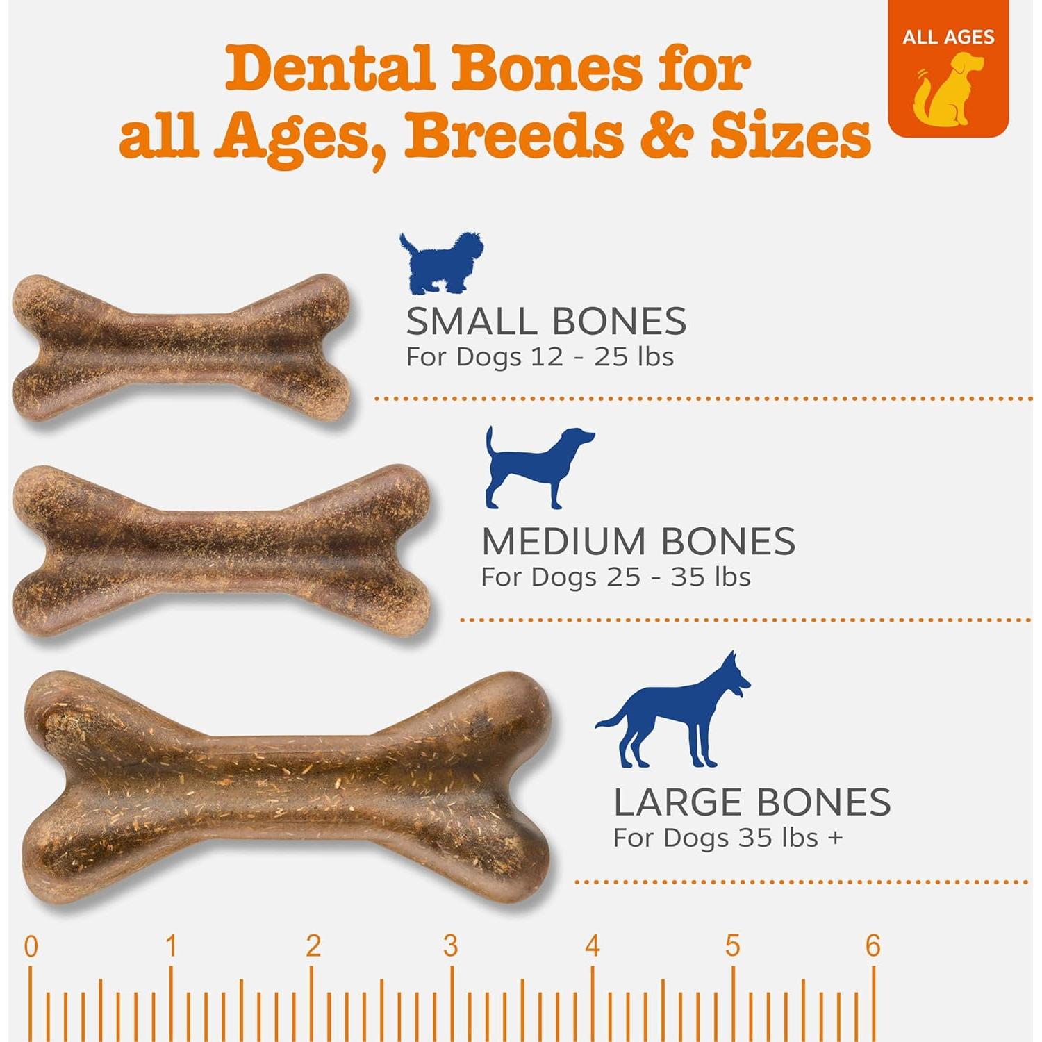 Huesos Dentales Zesty Paws Medianos - 12 unidades - Canela