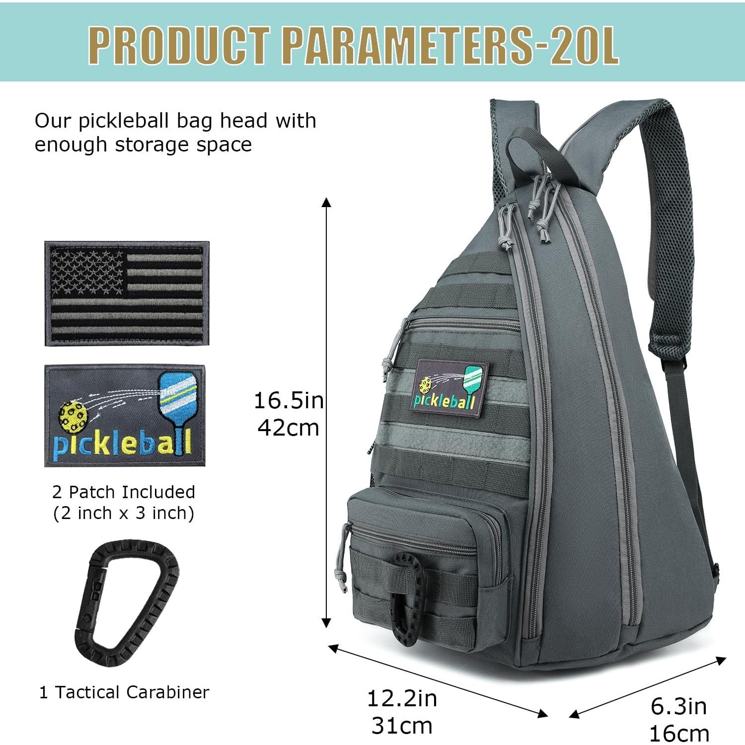 Bolsa de Pickleball SunForMorning Nbl11-ck002-03 40L Gris