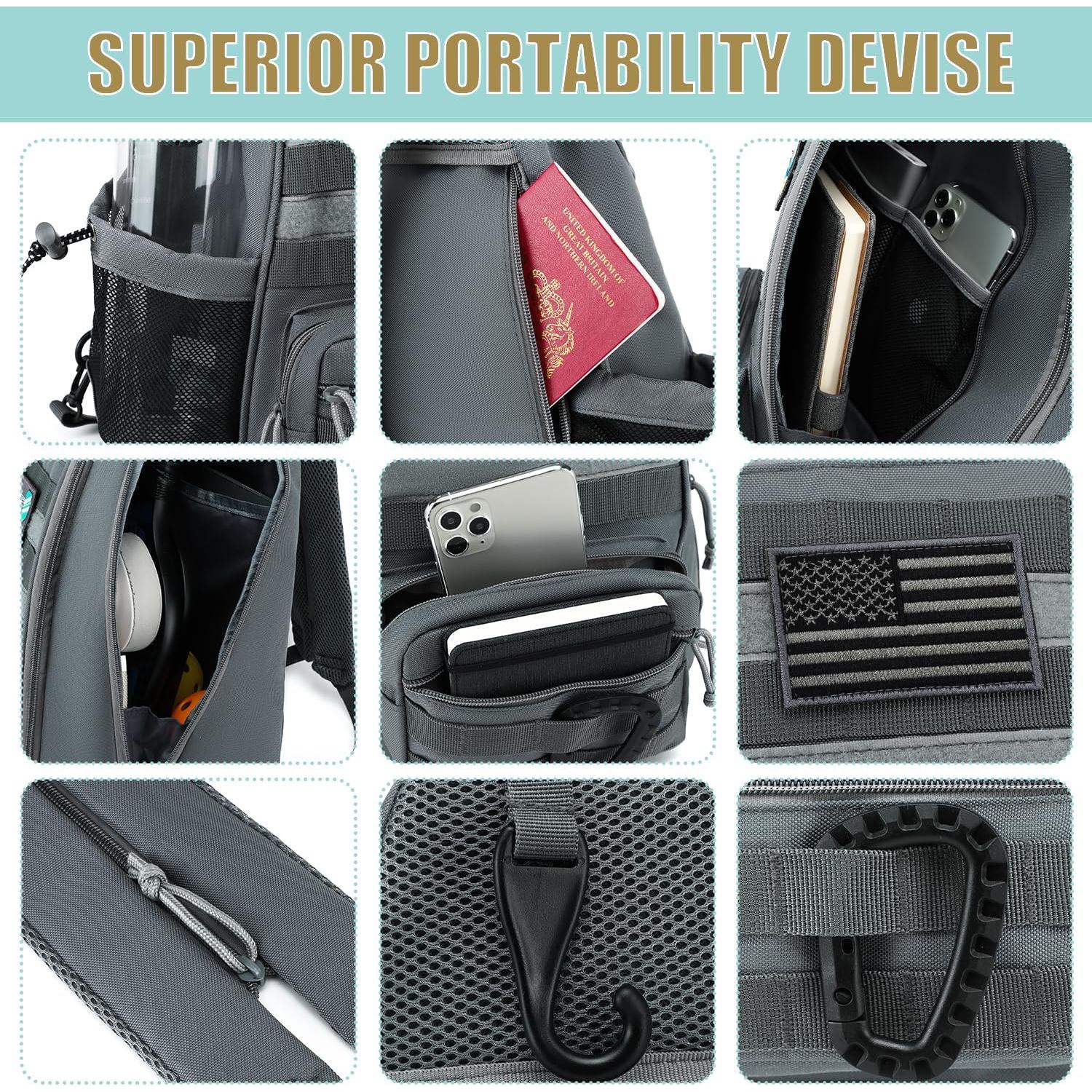 Bolsa de Pickleball SunForMorning Nbl11-ck002-03 40L Gris