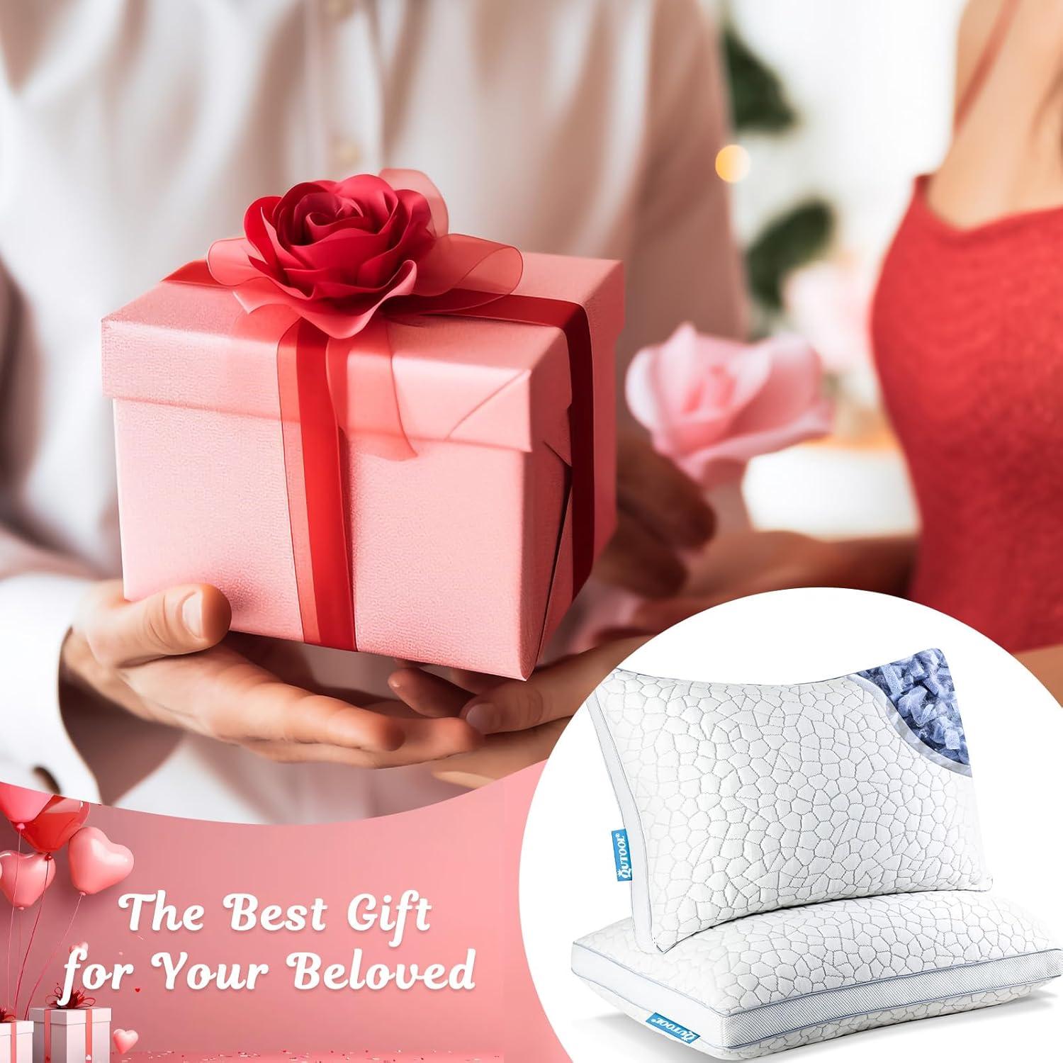 Cojines de Espuma Viscoelástica QUTOOL Tamaño Reina Set de 2