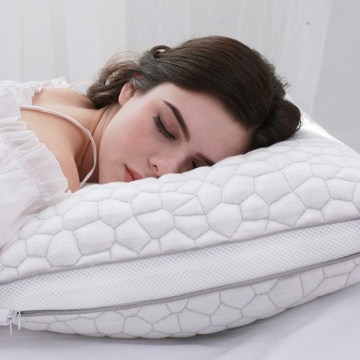 Cojines de Espuma Viscoelástica QUTOOL Tamaño Reina Set de 2