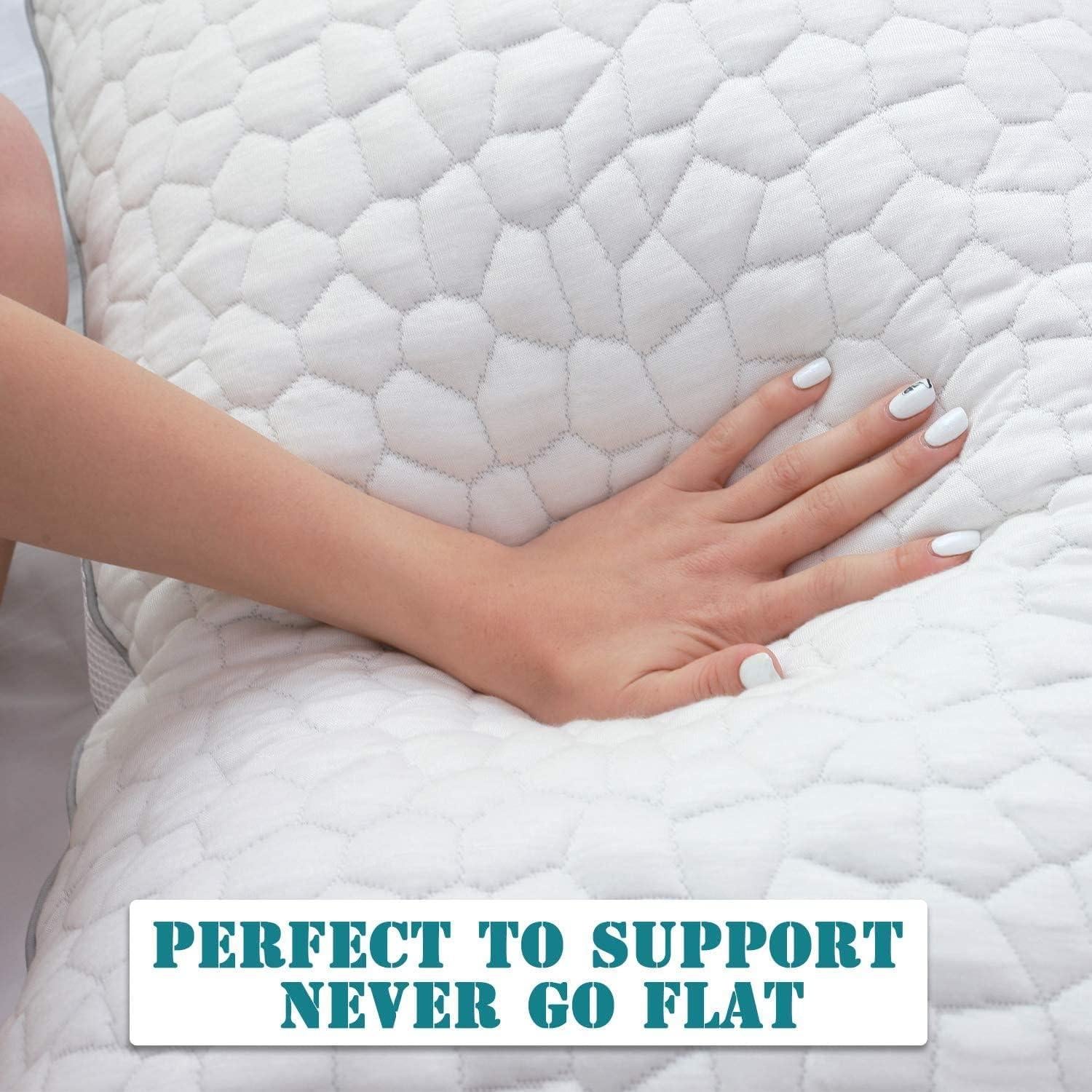 Cojines de Espuma Viscoelástica QUTOOL Tamaño Reina Set de 2