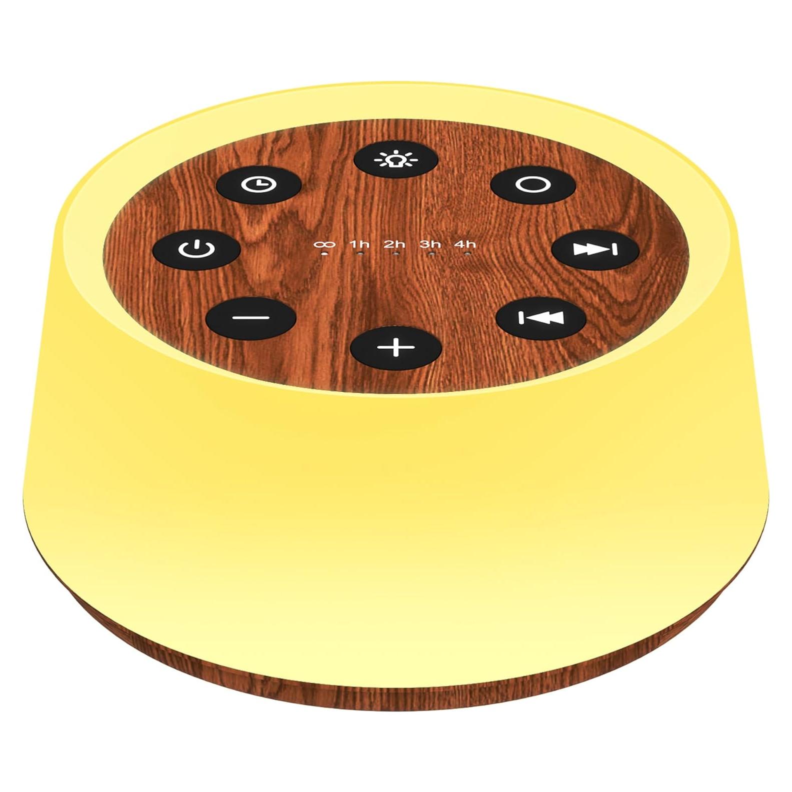 Máquina de Sonido ColorsNoise T-Madera con 30 Sonidos y Luz