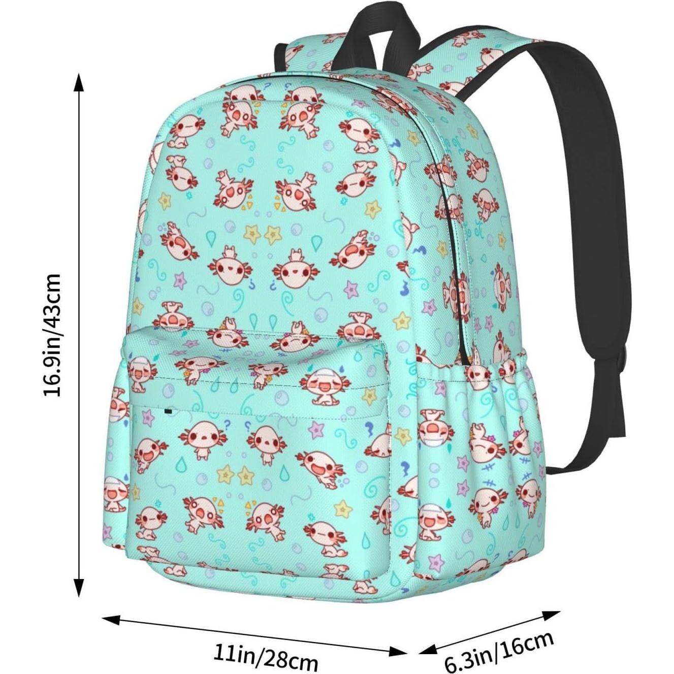 Mochila Kawaii YISHOW Verde 42.93x27.94x16 cm Acolchada