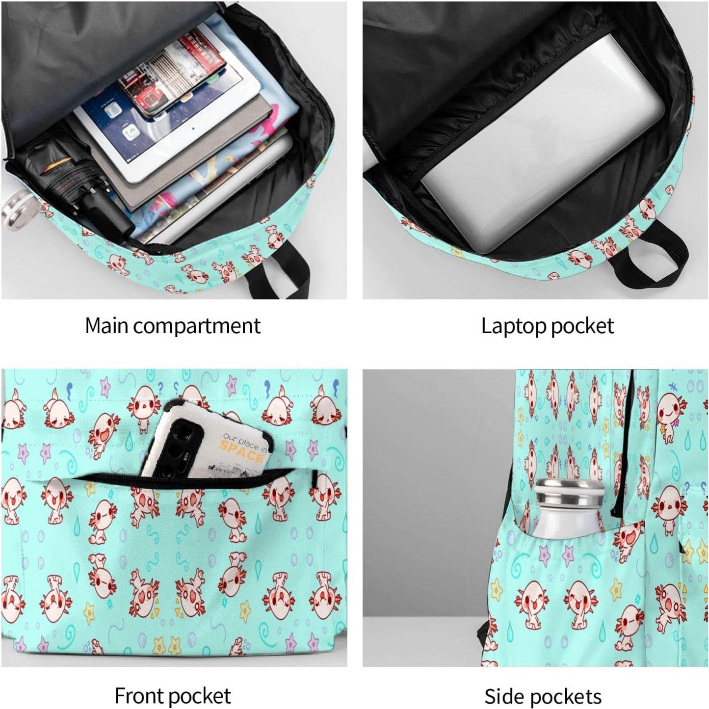 Mochila Kawaii YISHOW Verde 42.93x27.94x16 cm Acolchada