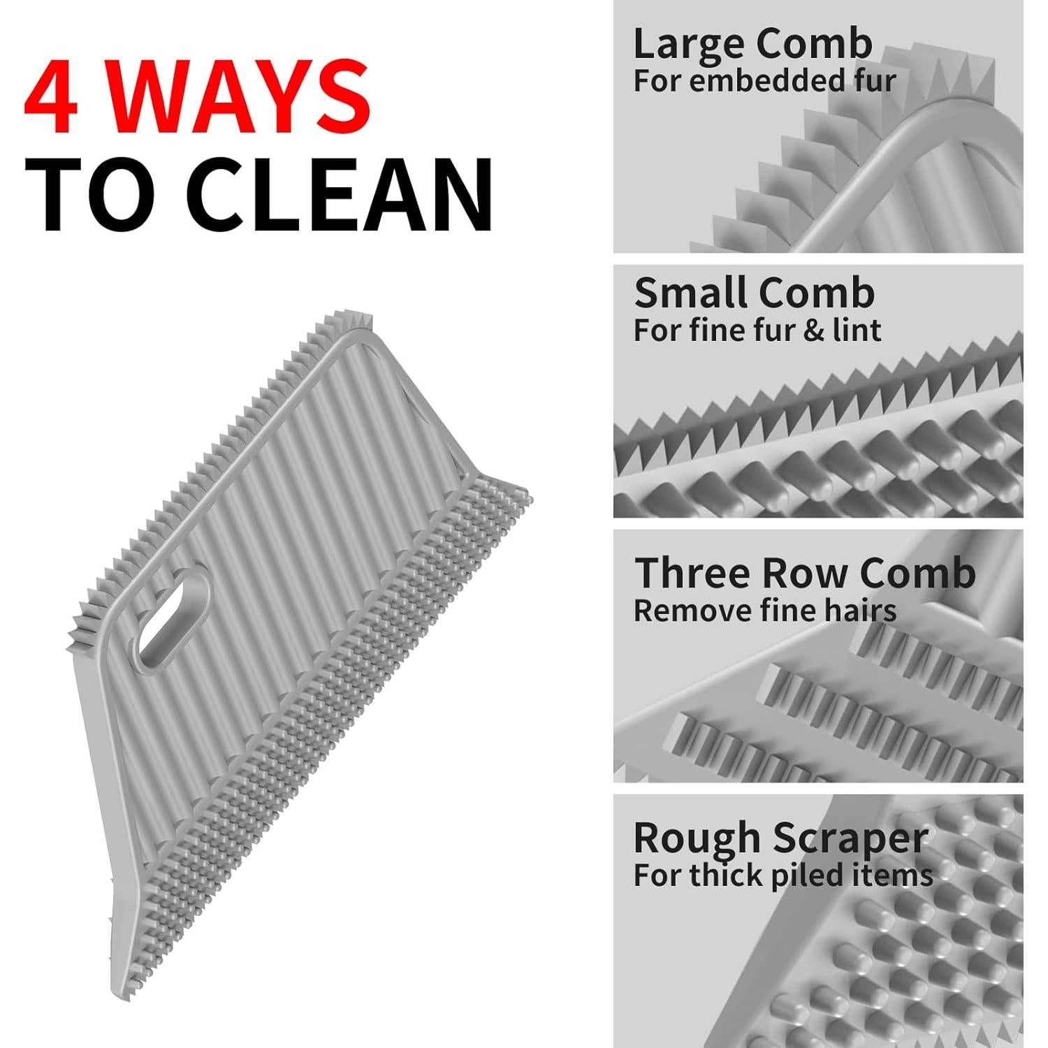 Lint Remover 3-Pack,Lint Shaver Cleaner Pro,Carpet Rake,Lint Brush,Fur Removal Tool,Portable Carpet Scraper,Clothes,Car Mats,Couch,Pet Bed,Furniture
