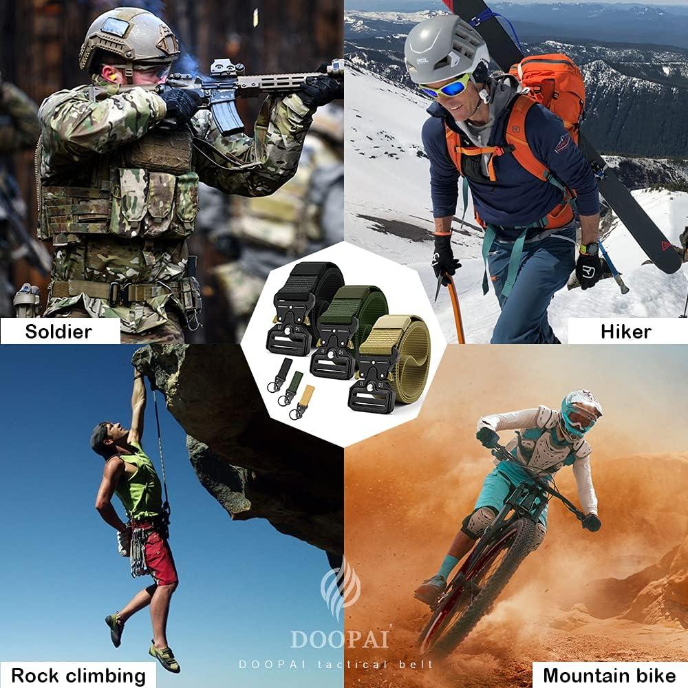 Cinturón Táctico DOOPAI Nylon Militar Ajustable 28-42 cm