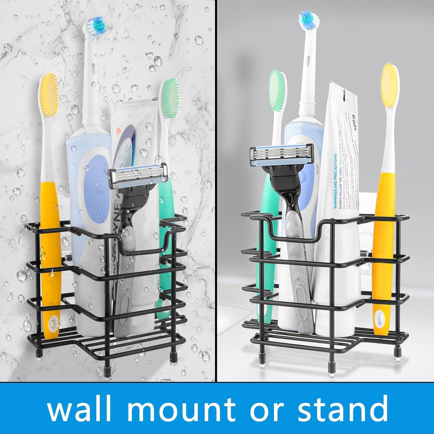 Soporte de Cepillo de Dientes Linkidea Acero Inoxidable 3 Ranuras