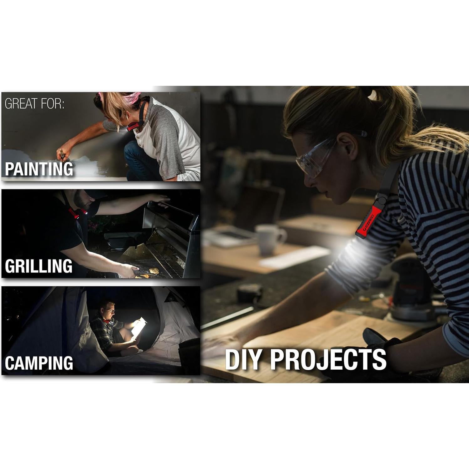 Luz de Cuello Manos Libres EZRED NK10 LED 200 Lúmenes